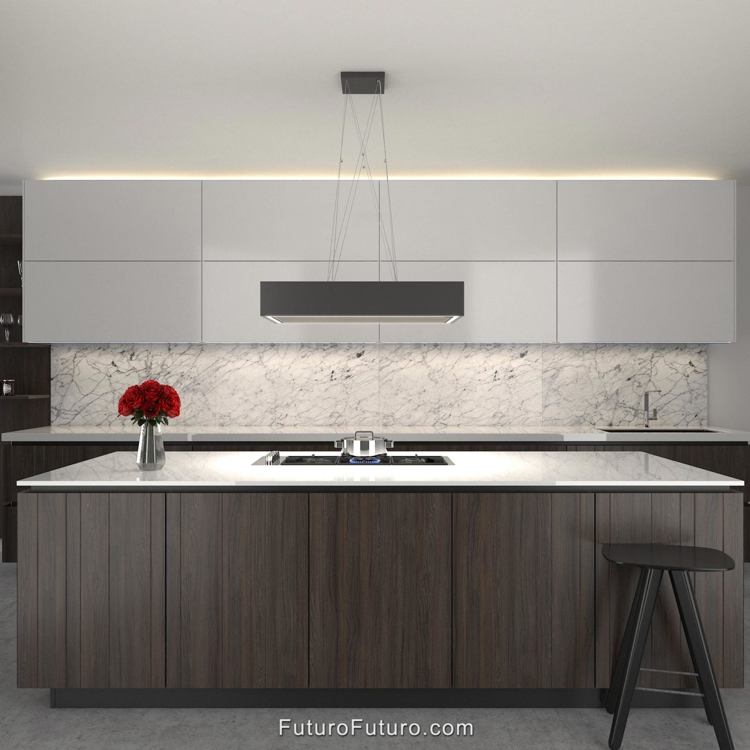 Futuro Balance 36 in. 940 CFM Charcoal Island Mount Range Hood | IS36BALANCE-CHR
