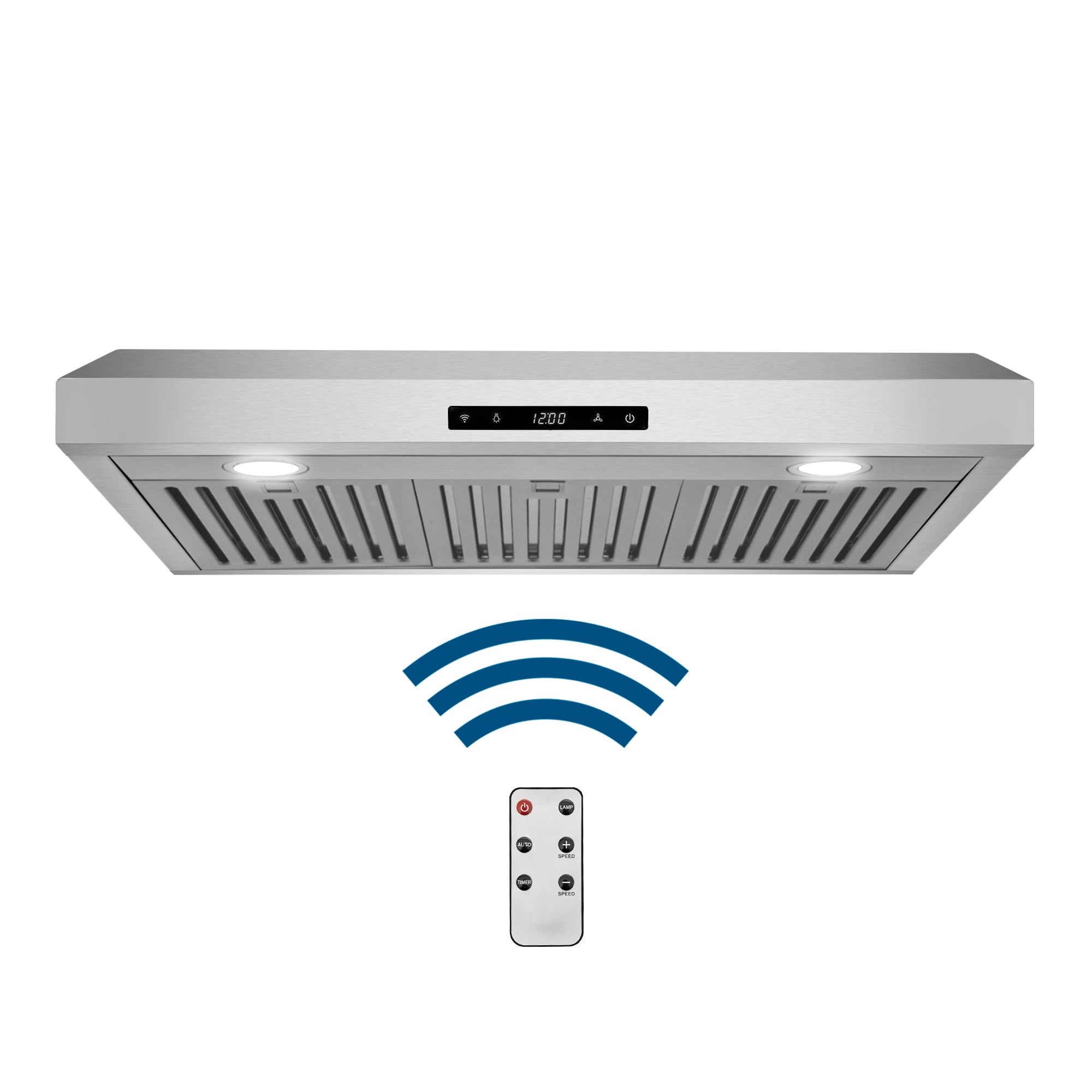 Cosmo Haven 30 in. 500 CFM Stainless Steel Under-Cabinet Range Hood, Touch Controls | COS-KS6U30
