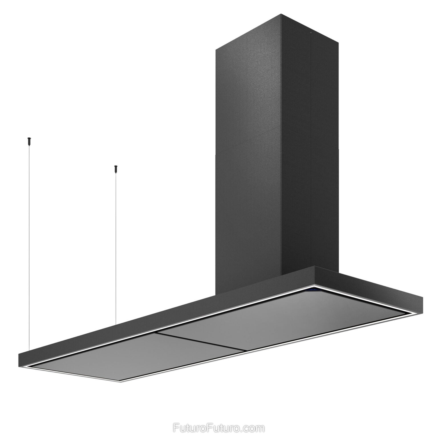 Futuro Turo 69 in. 940 CFM Black Island Mount Range Hood | IS69TURO-BLK