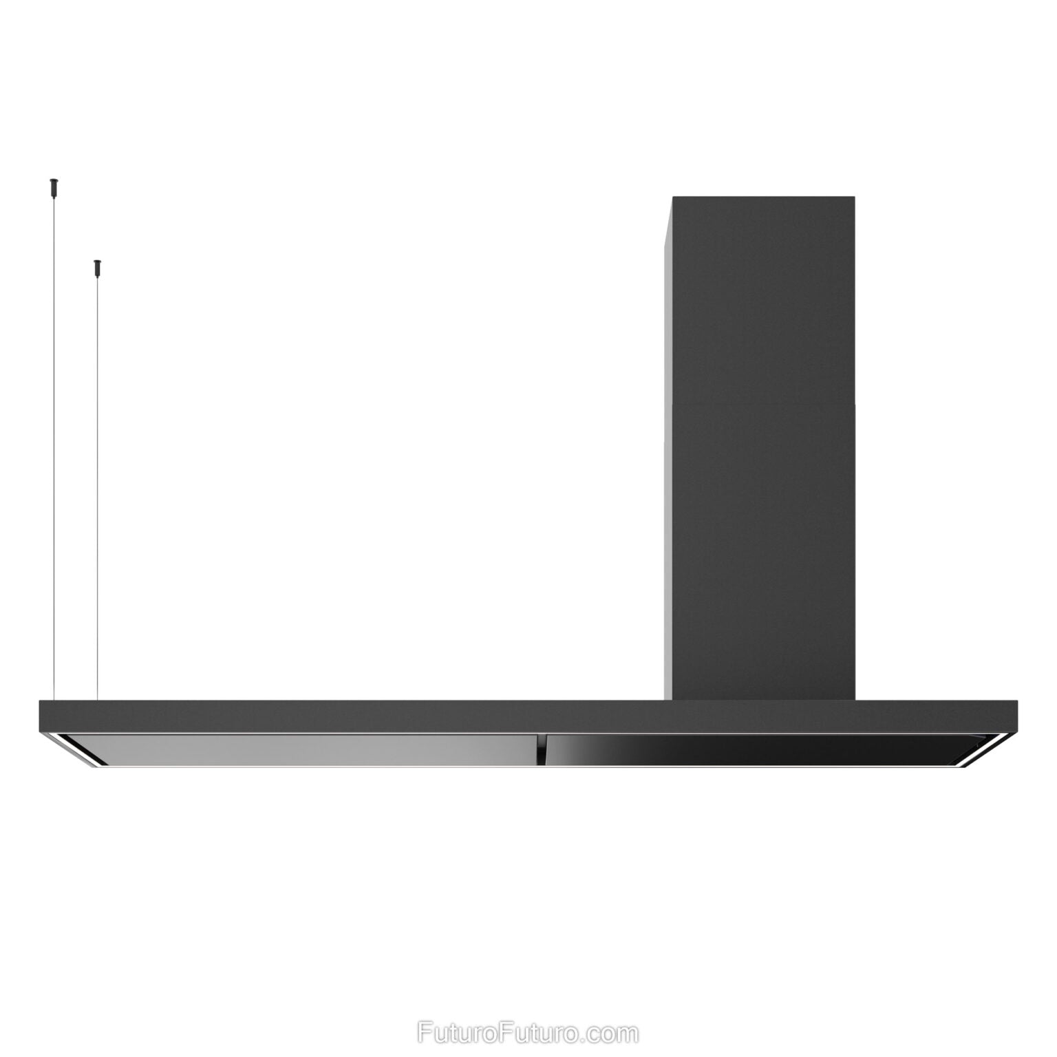 Futuro Turo 69 in. 940 CFM Black Island Mount Range Hood | IS69TURO-BLK