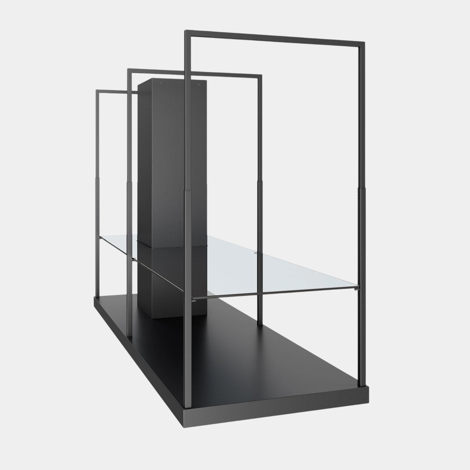 Futuro Cage 69 in. 940 CFM Black Island Mount Range Hood | IS69CAGE-BLK