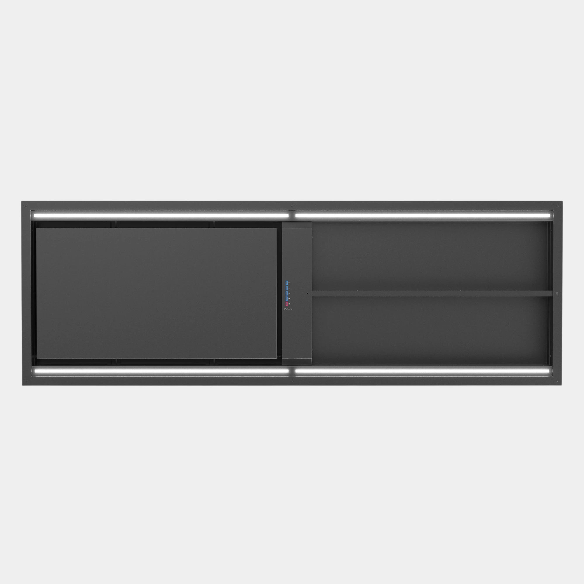 Futuro Cage 69 in. 940 CFM Black Island Mount Range Hood | IS69CAGE-BLK