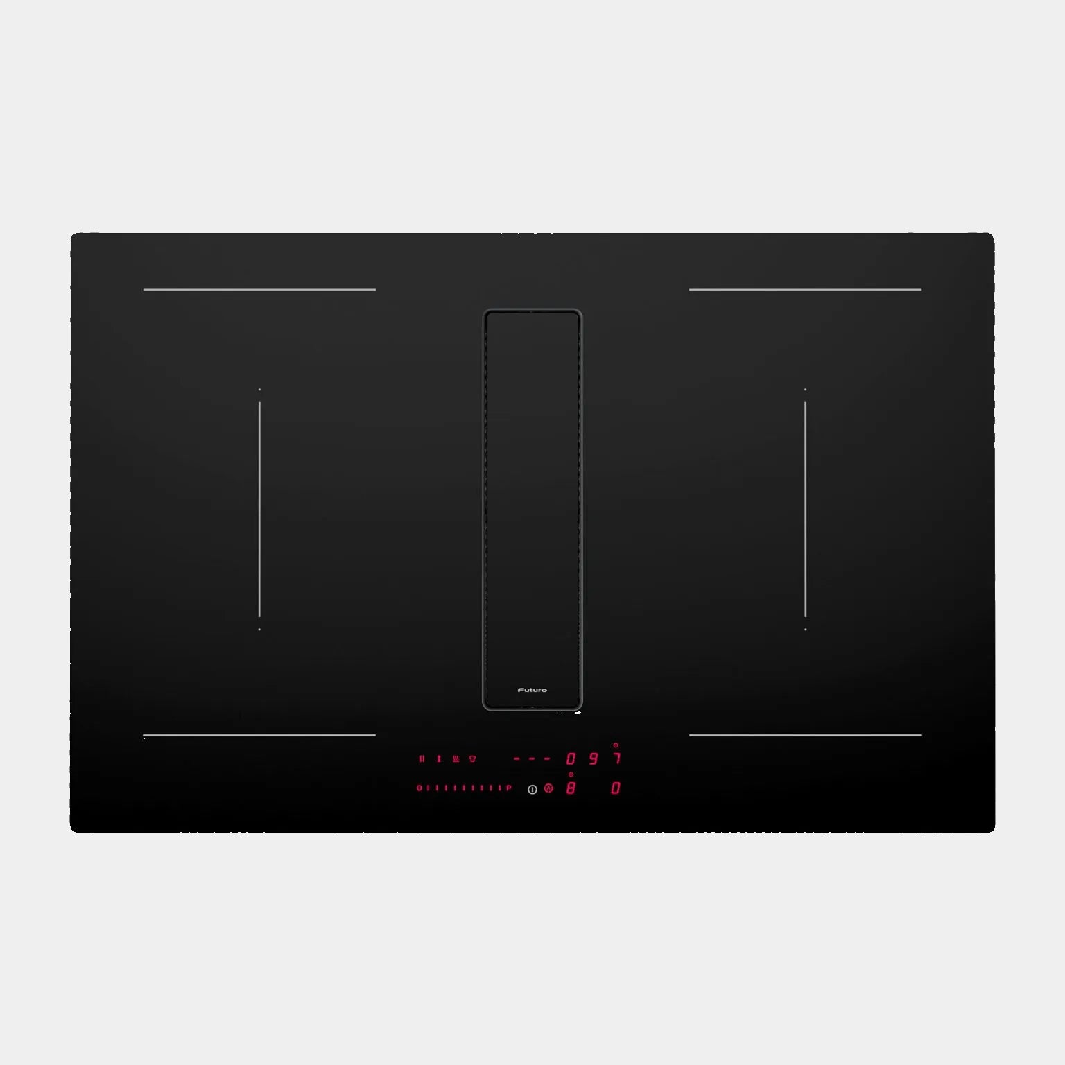 Futuro Portofino 32 in. 940 CFM Black Downdraft Induction Cooktop | HB32PORTOFINO-BLK