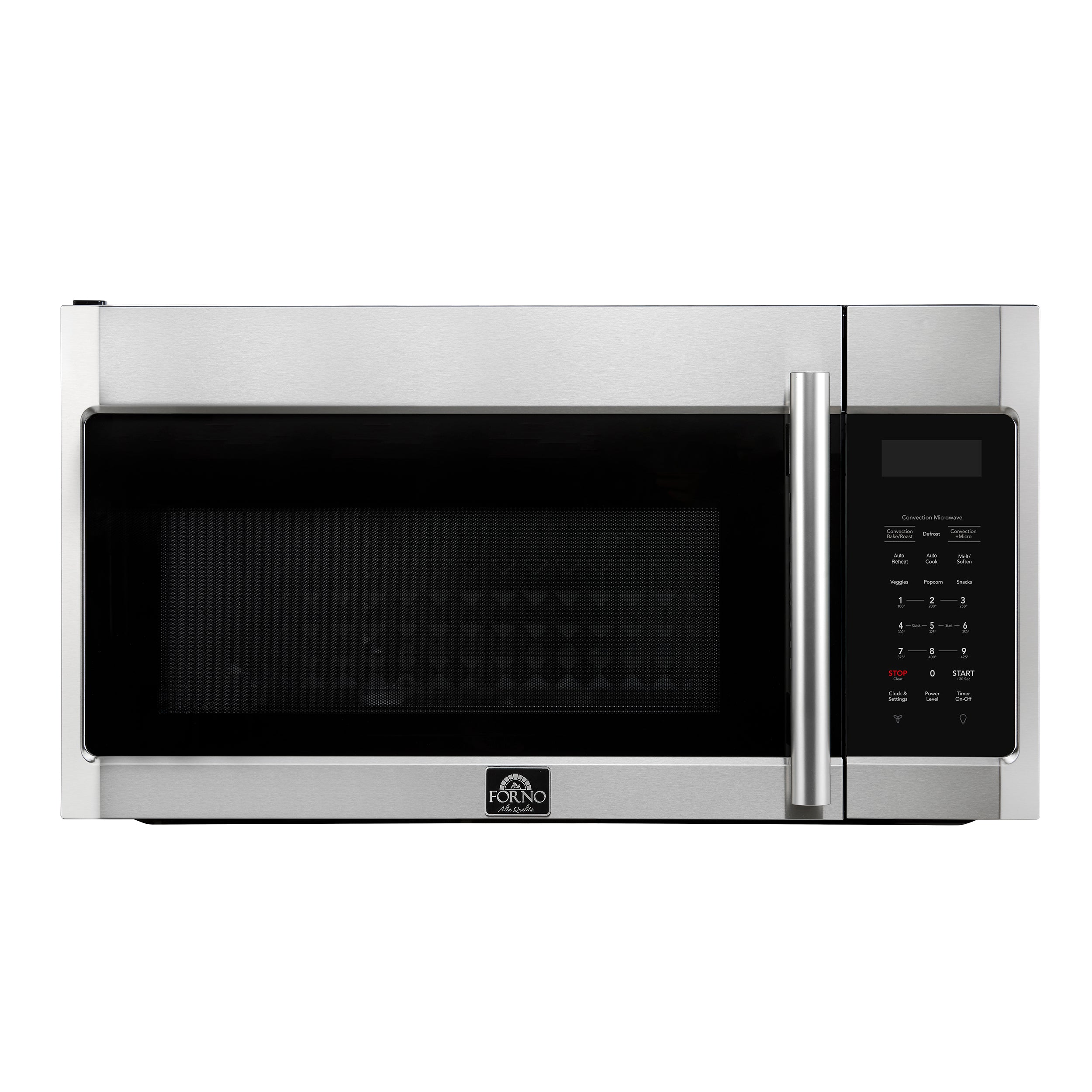 Forno Fornace 30-Inch Over the Range Convection Microwave, Stainless Steel – 1.5 cu.ft, 300 CFM Vent, Touch Control, LED Light