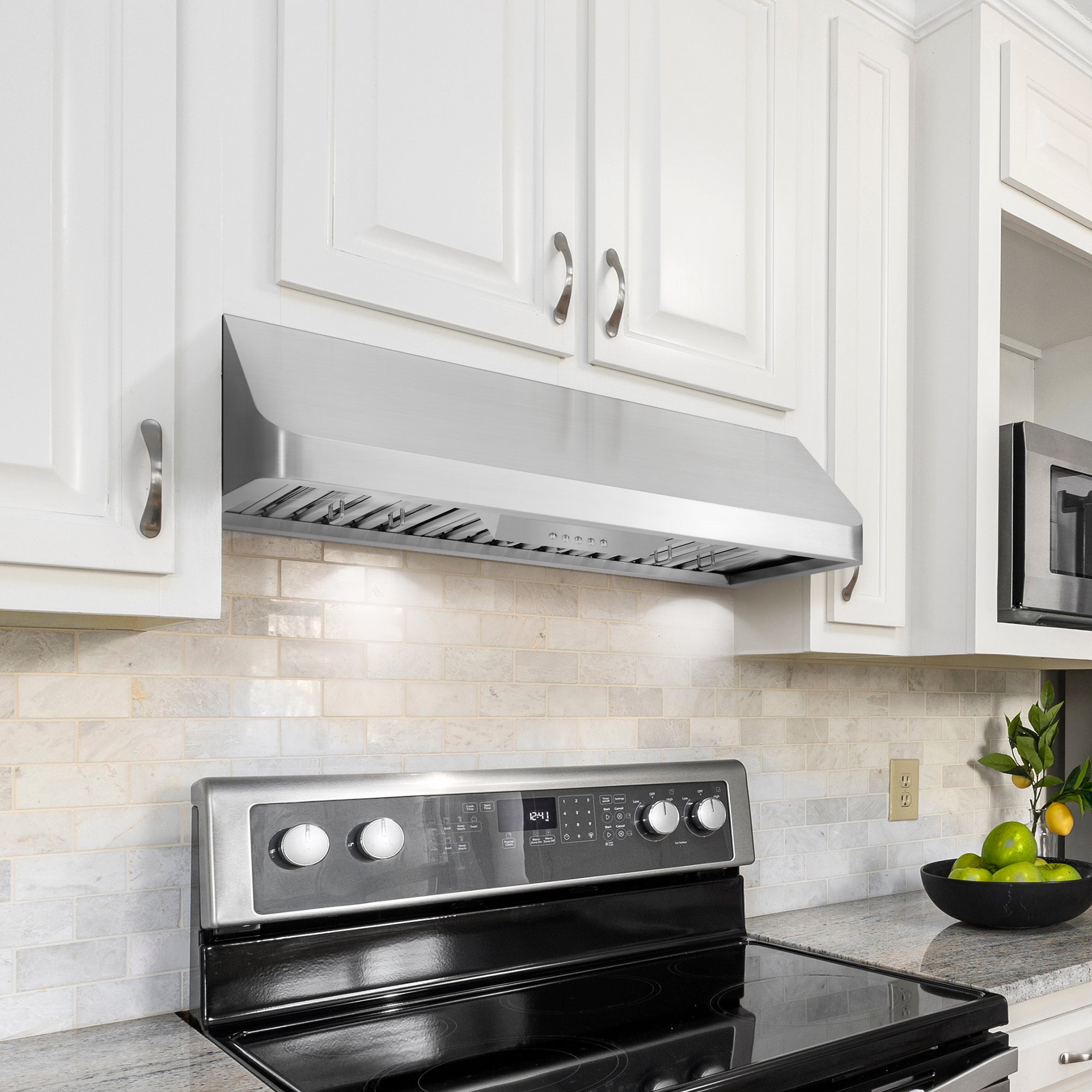 Cosmo Haven 36 in. 500 CFM Stainless Steel Under-Cabinet Range Hood | COS-QB90