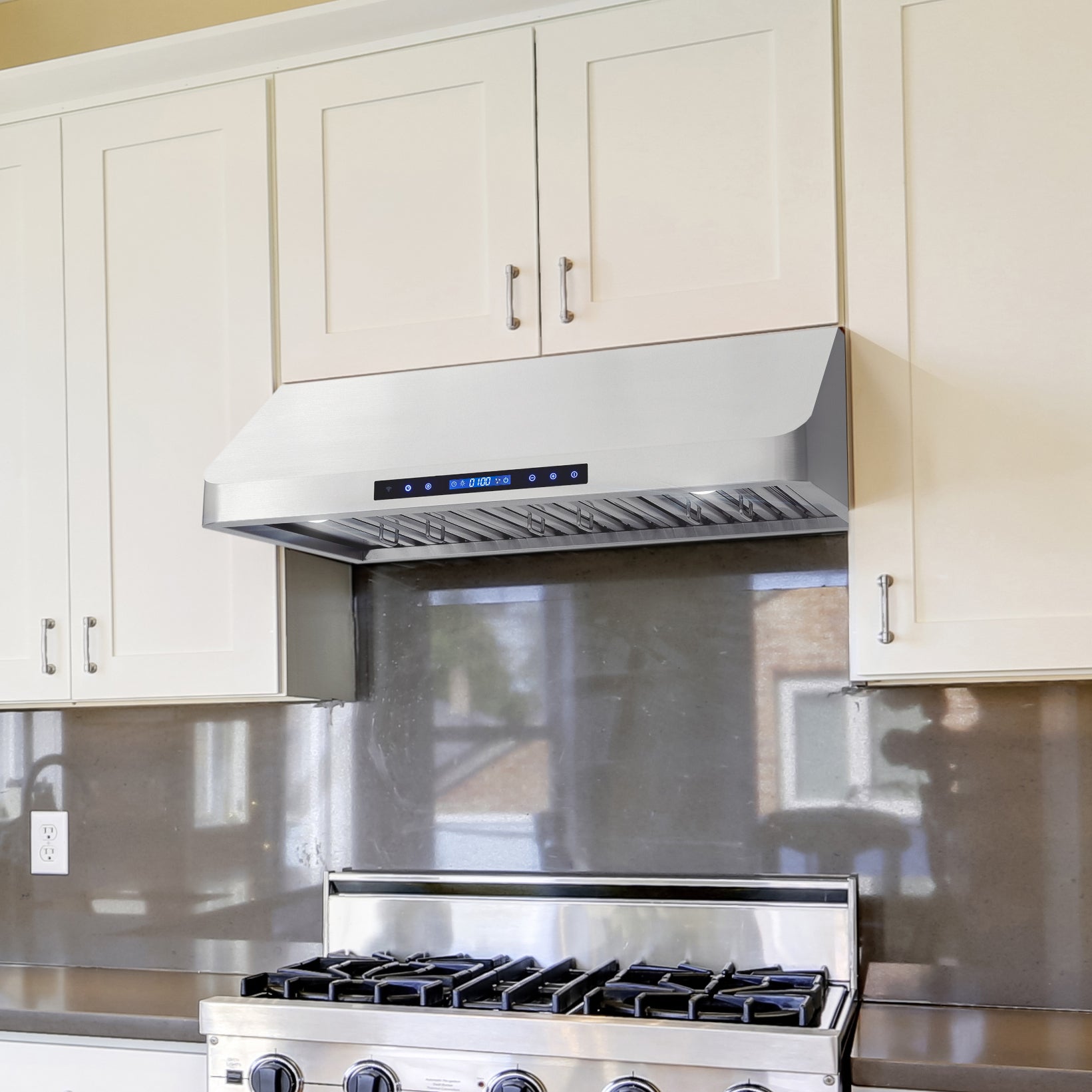 Cosmo Haven 36 in. 500 CFM Stainless Steel Under-Cabinet Range Hood, Touch Controls | COS-QS90