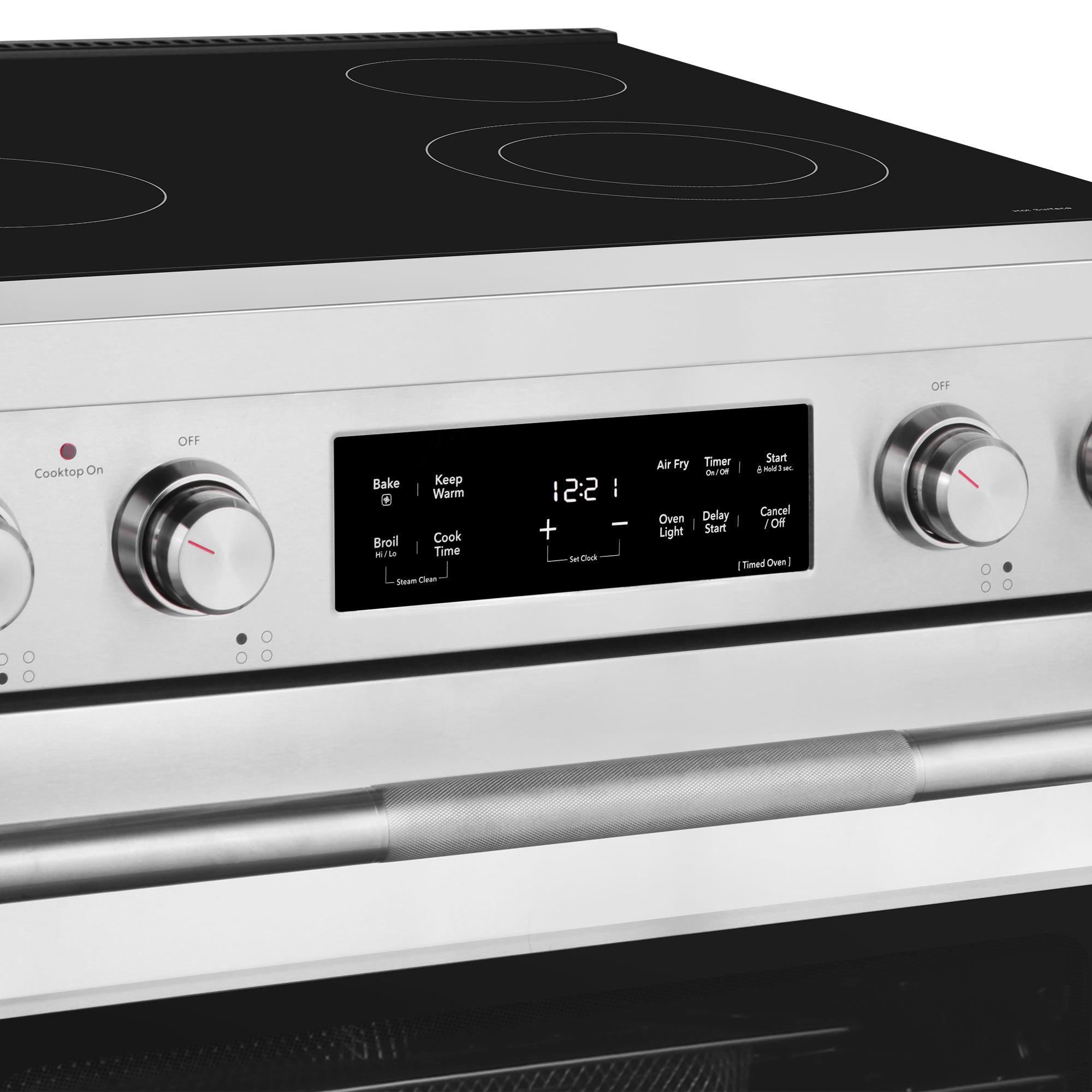Cosmo Stellar 30 in. 4.8 cu. ft. 4-Burner Stainless Steel Electric Range with Storage Drawer | COS-RES304SS