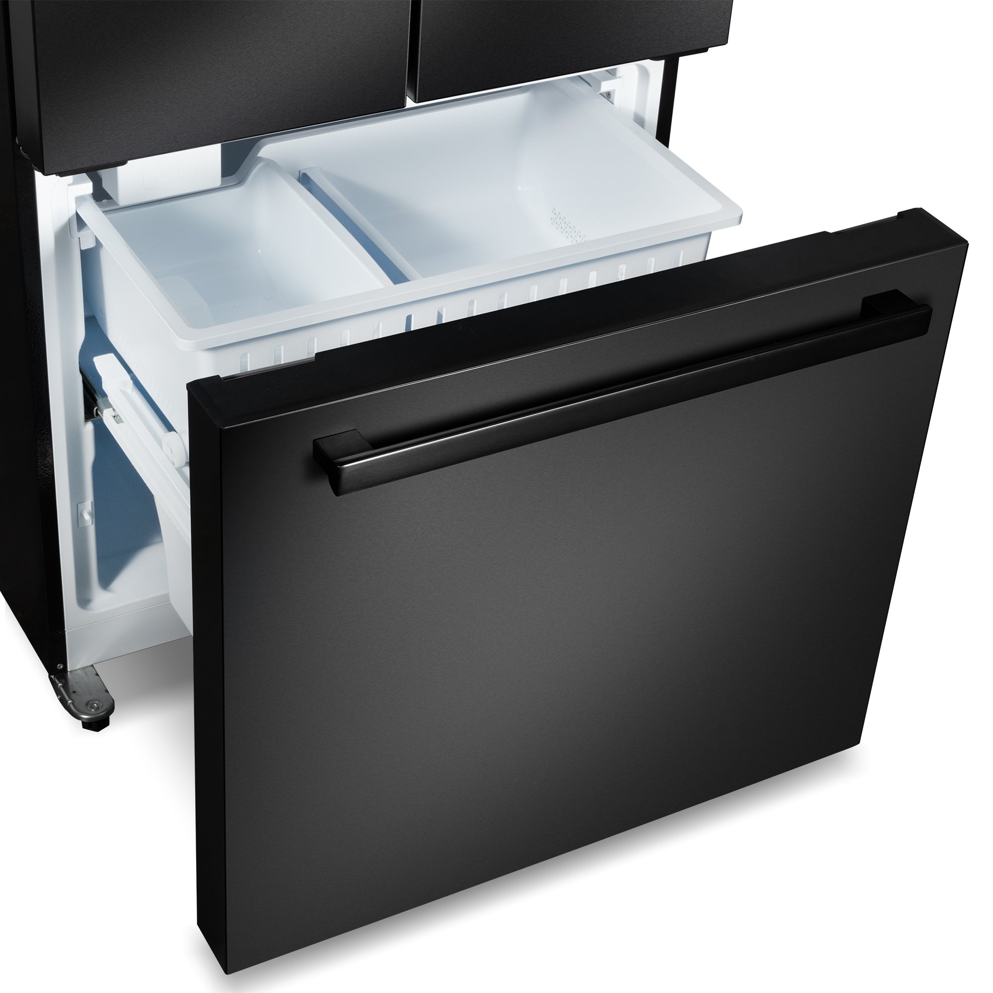 Cosmo Vista 30 in. 17.5 cu. ft. Black French Door Refrigerator with Ice Maker | COS-RFFV183GHBK