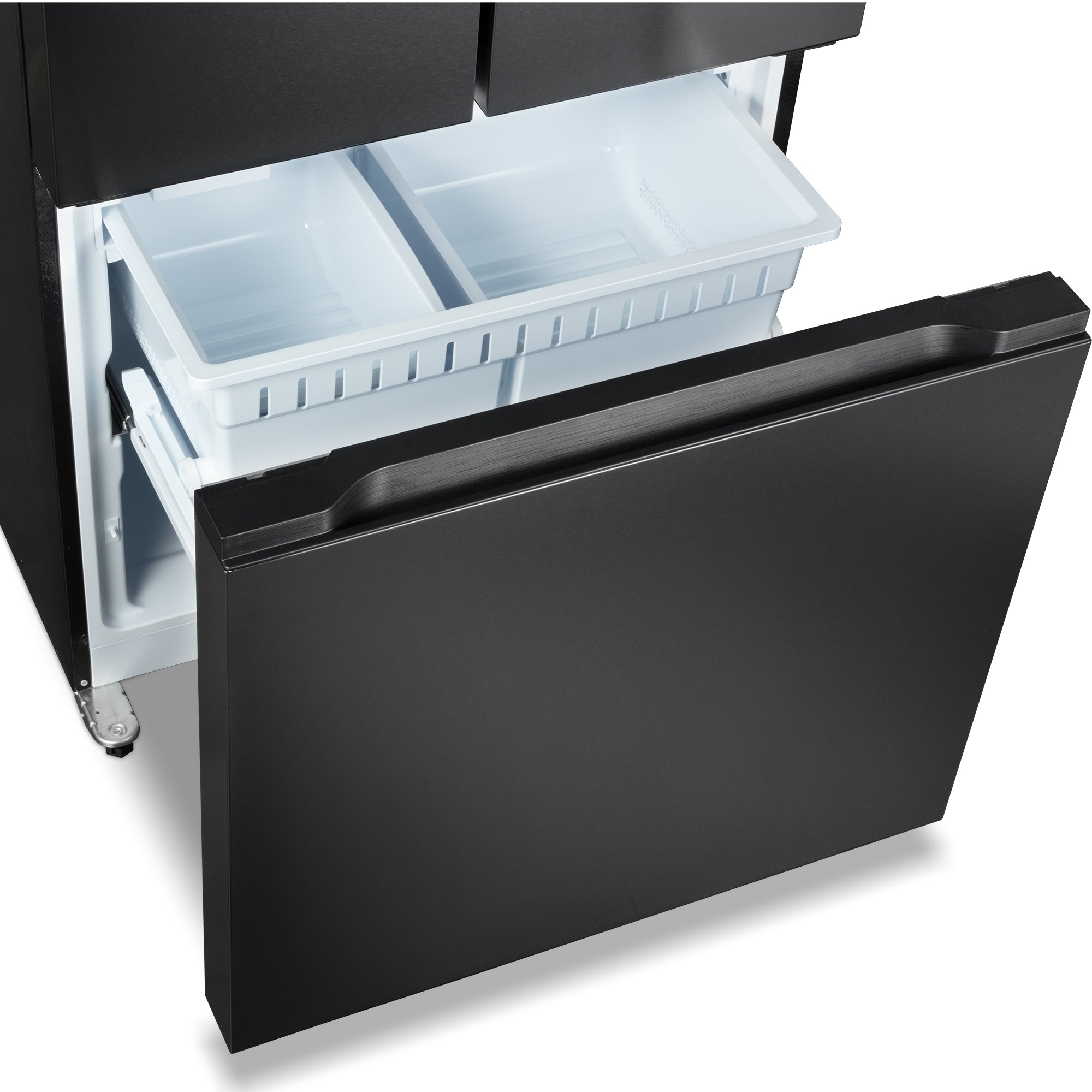 Cosmo Vista 30 in. 17.5 cu. ft. Black French Door Refrigerator with Recessed Handles and Ice Maker | COS-RFFV183RBK