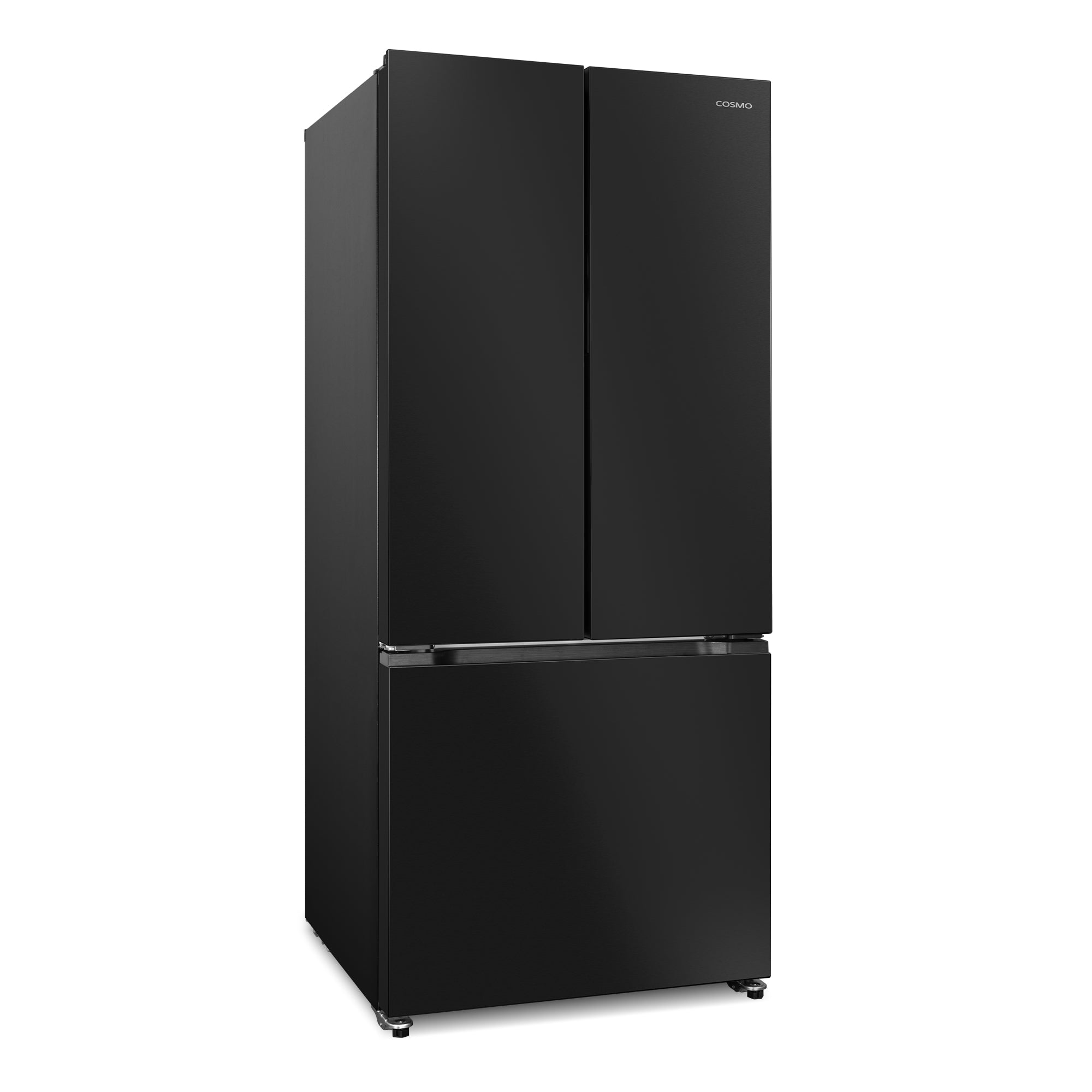 Cosmo Vista 30 in. 17.5 cu. ft. Black French Door Refrigerator with Recessed Handles and Ice Maker | COS-RFFV183RBK