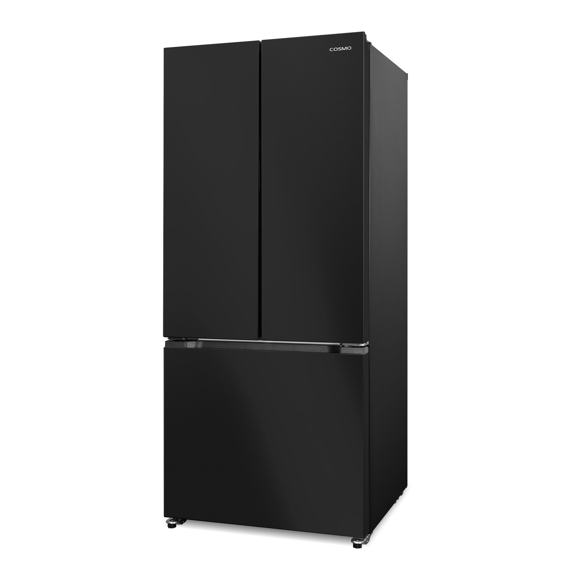 Cosmo Vista 30 in. 17.5 cu. ft. Black French Door Refrigerator with Recessed Handles and Ice Maker | COS-RFFV183RBK