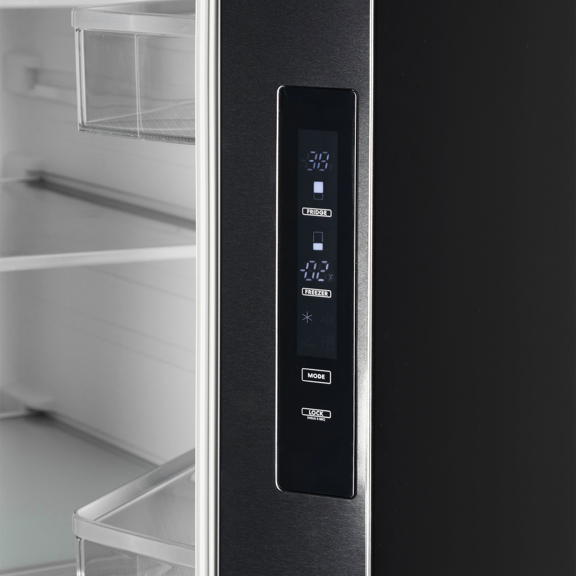 Cosmo Vista 36 in. 27.4 cu. ft. Black French Door Refrigerator with Recessed Handles and Ice Maker | COS-RFFV283RBK