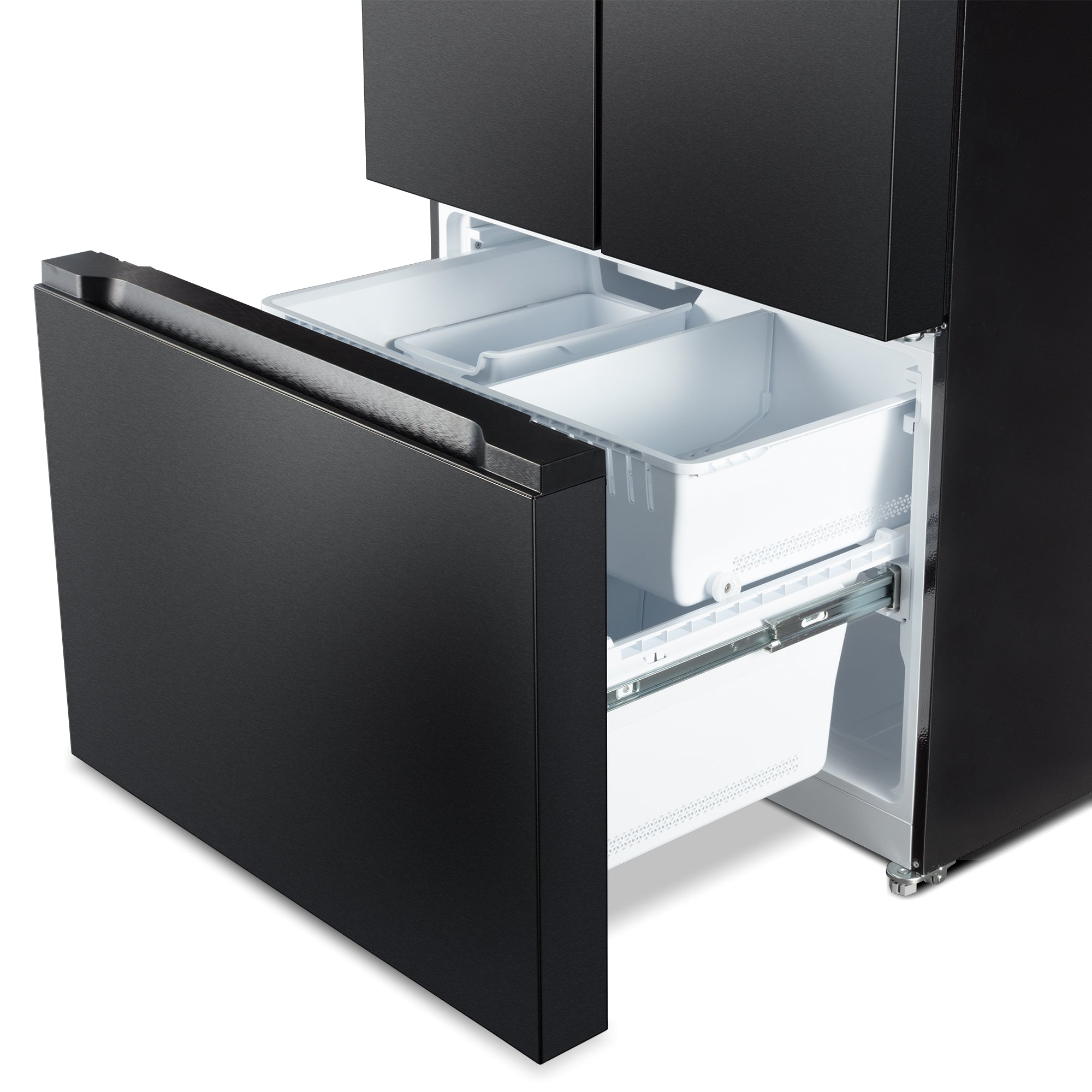Cosmo Vista 36 in. 27.4 cu. ft. Black French Door Refrigerator with Recessed Handles and Ice Maker | COS-RFFV283RBK