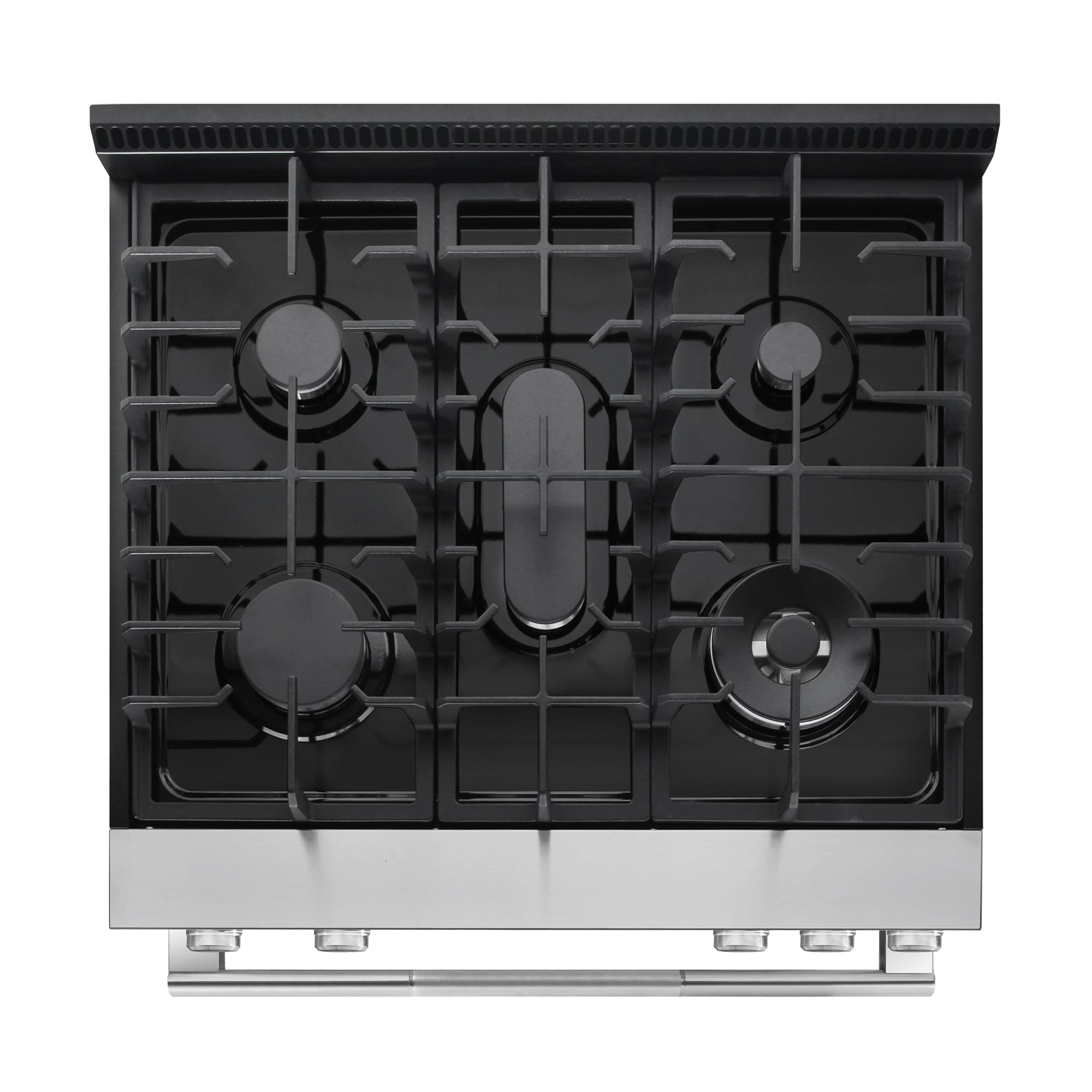 Cosmo Stellar 30 in. 4.8 cu. ft. 5-Burner Stainless Steel Gas Range with Air Fry, and Storage Drawer | COS-RGS305SS