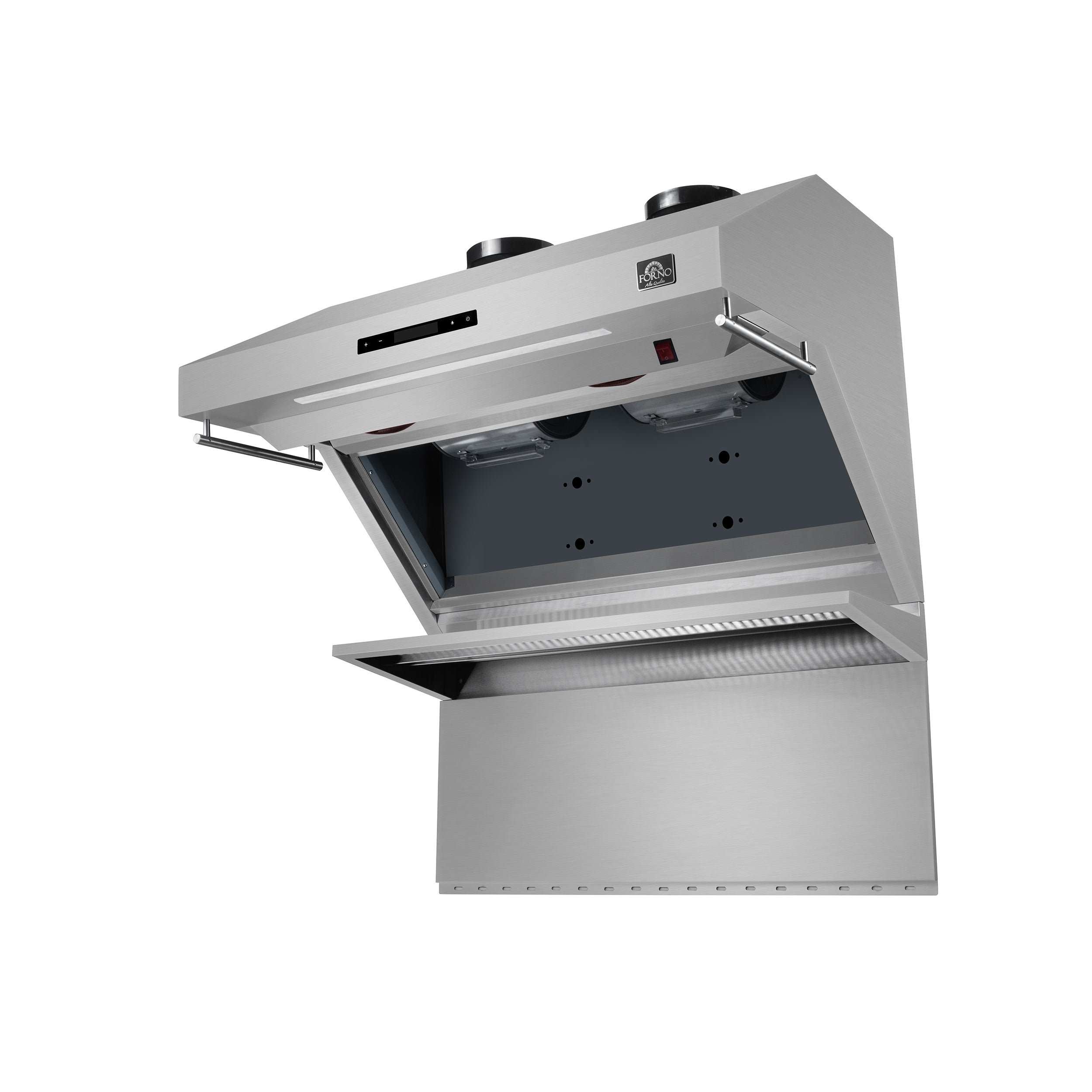 Forno Savona 36 in. 1200 CFM Stainless Steel Wall Mount Range Hood with Back Splash and Baffle Filters | FRHWM5029-36