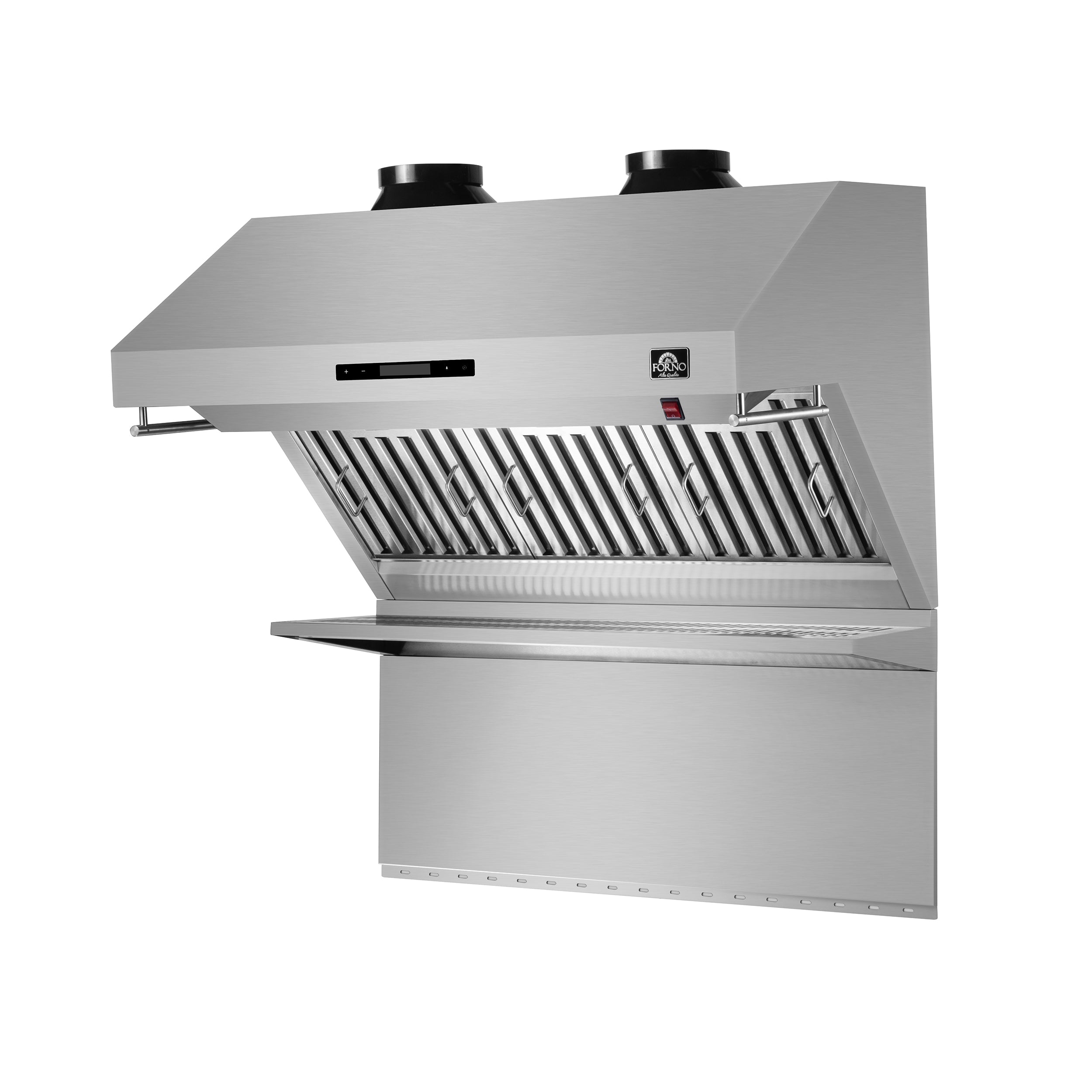 Forno Savona 36 in. 1200 CFM Stainless Steel Wall Mount Range Hood with Back Splash and Baffle Filters | FRHWM5029-36