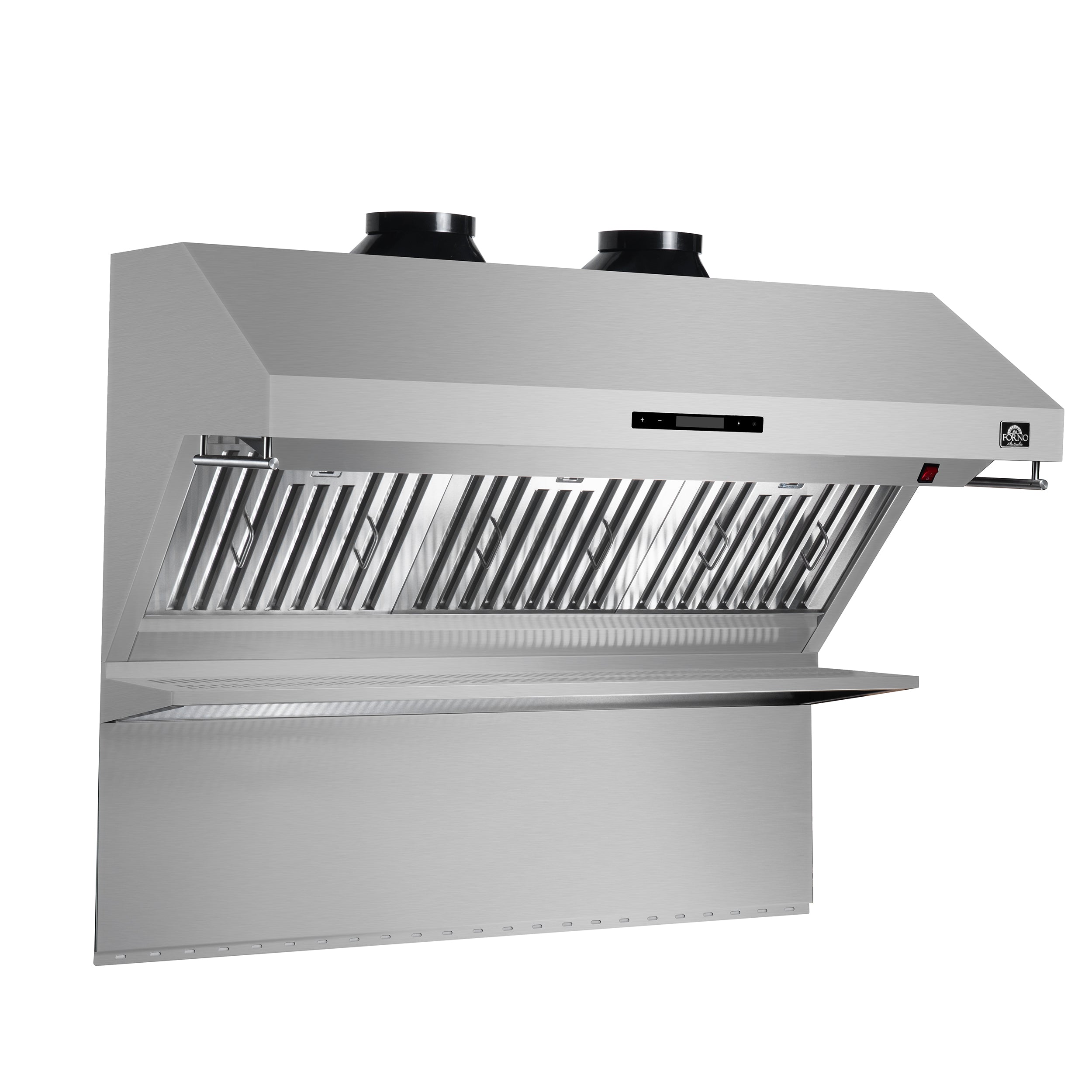 Forno Savona 48 in. 1200 CFM Stainless Steel Wall Mount Range Hood with Back Splash and Baffle Filters | FRHWM5029-48