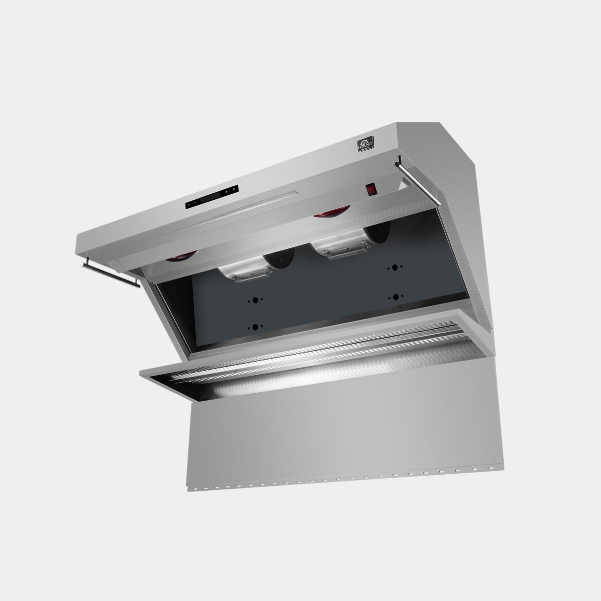 Forno Savona 48 in. 1200 CFM Stainless Steel Wall Mount Range Hood with Back Splash and Baffle Filters | FRHWM5029-48
