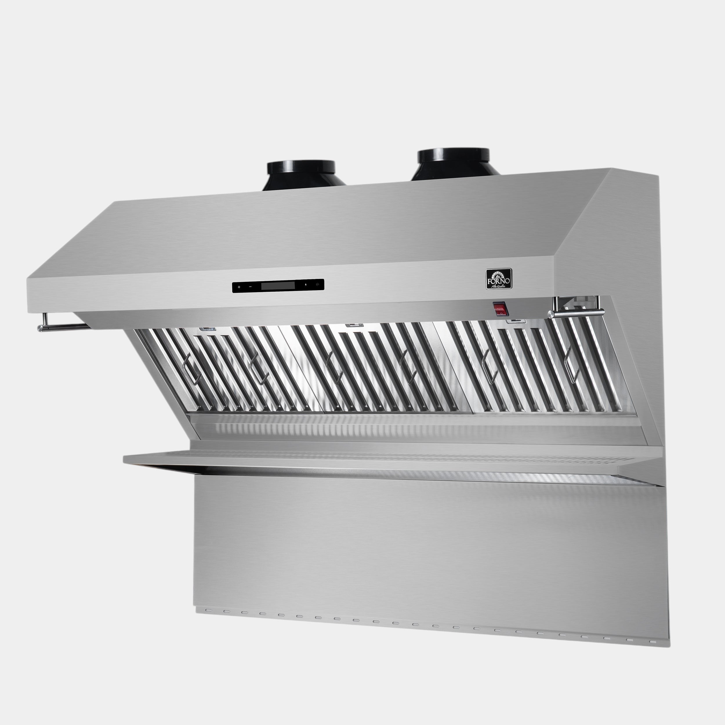 Forno Savona 48 in. 1200 CFM Stainless Steel Wall Mount Range Hood with Back Splash and Baffle Filters | FRHWM5029-48
