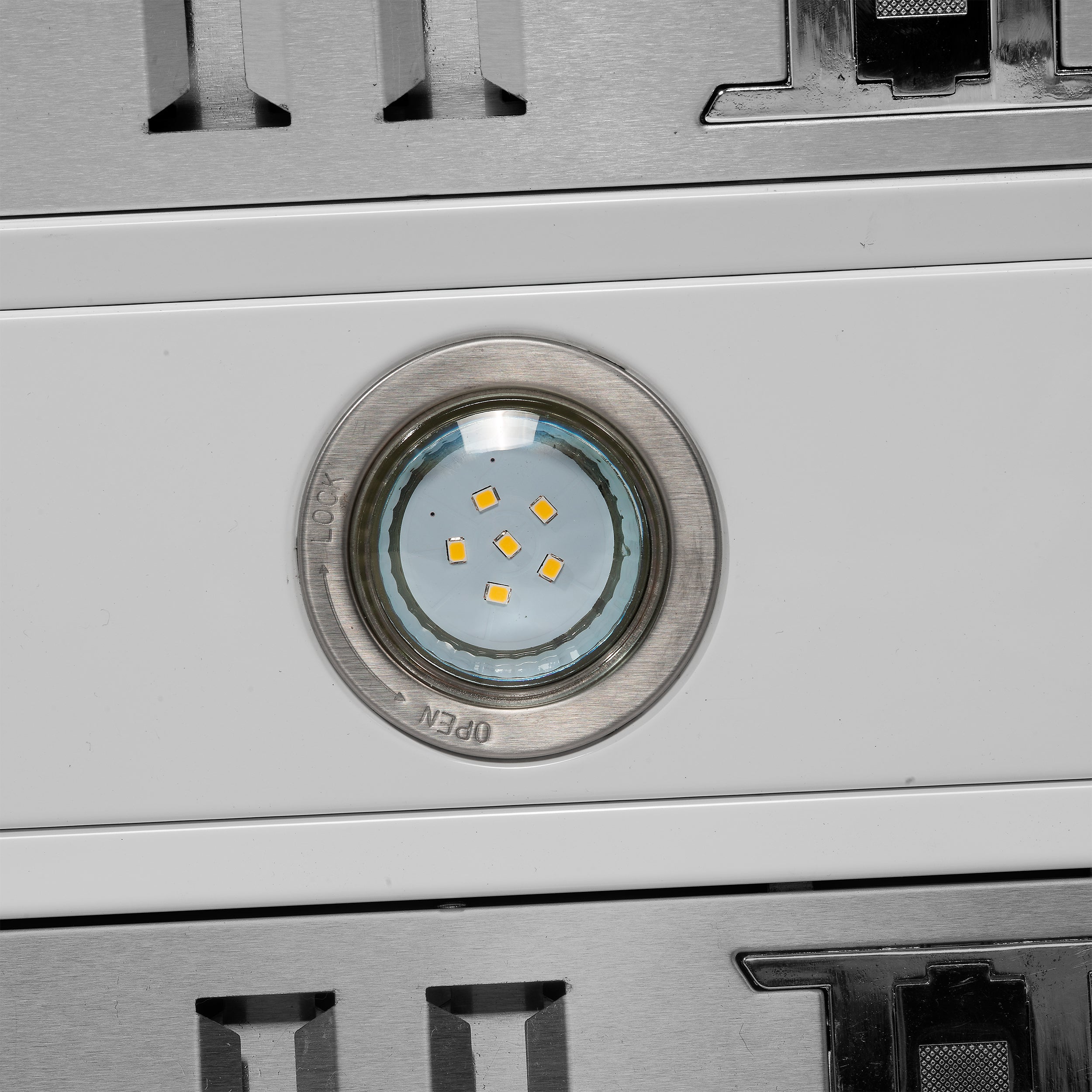 Forno Aria 60 in. 1200 CFM White Convertible Wall Mount Range Hood with Antique Brass Accents | FRHWM5095-60WHT