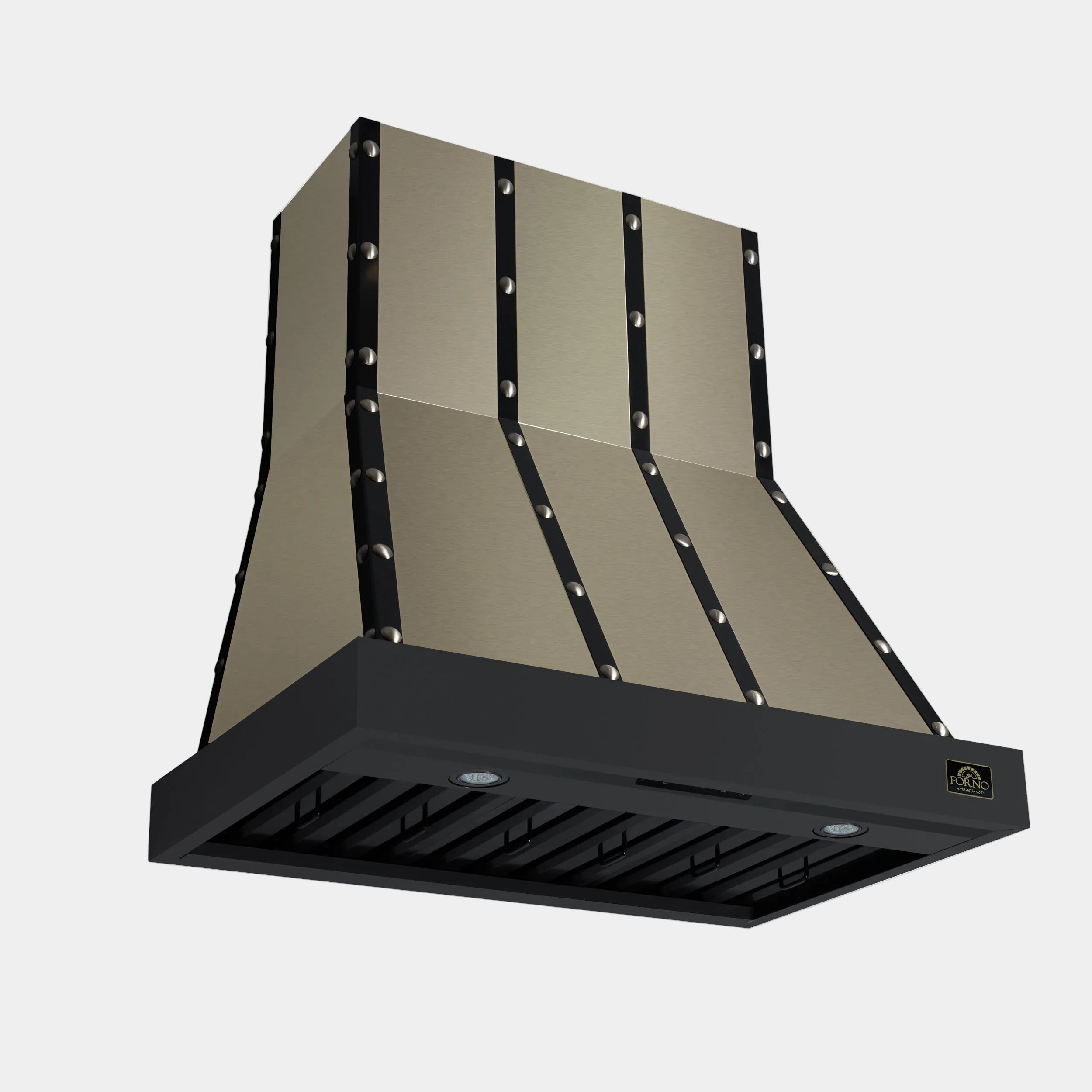 Forno Valente 36 in. 427 CFM Black Wall Mount Range Hood with Remote Control | FRHWM5099-36CPBLK