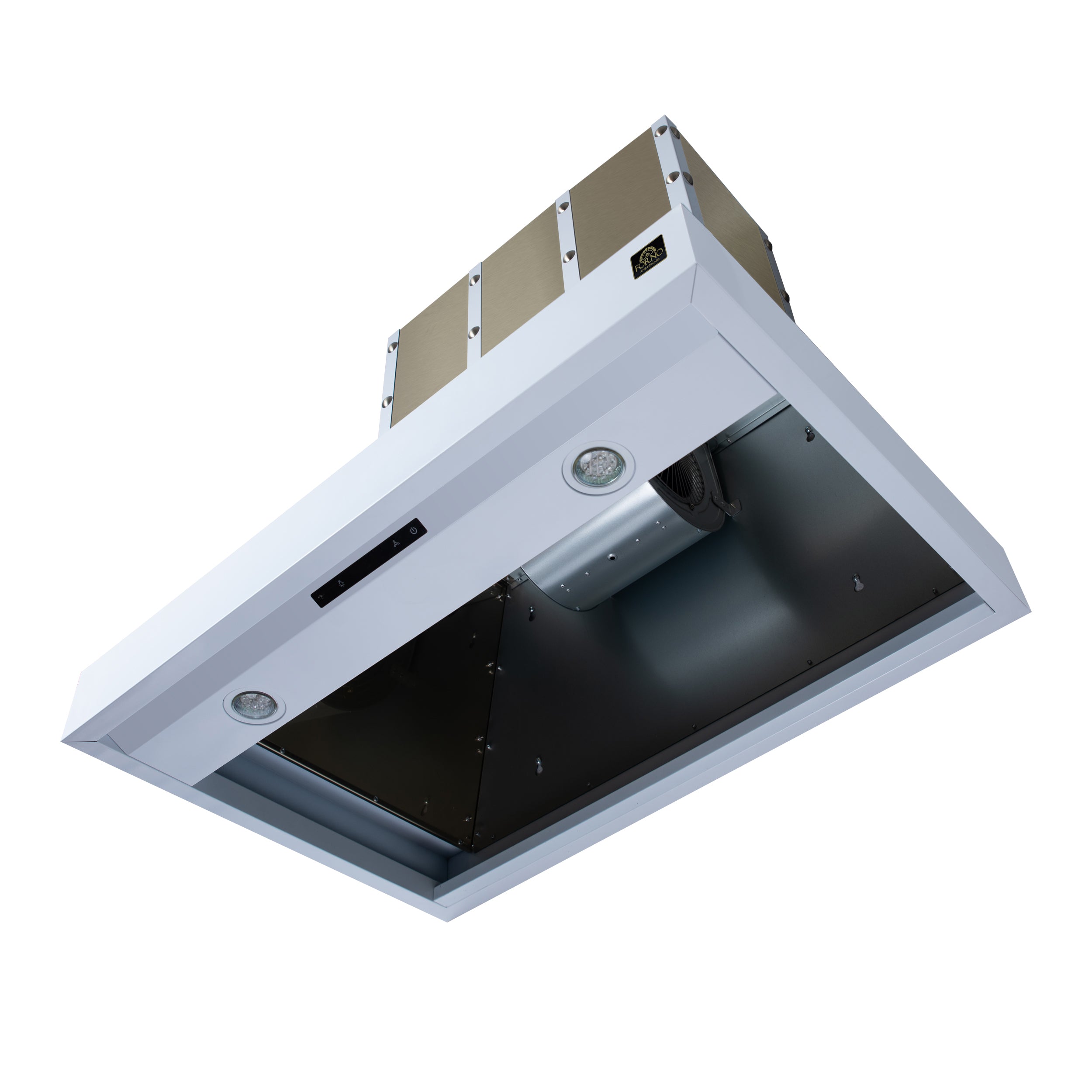 Forno Valente 36 in. 427 CFM White Wall Mount Range Hood with Remote Control | FRHWM5099-36CPWHT