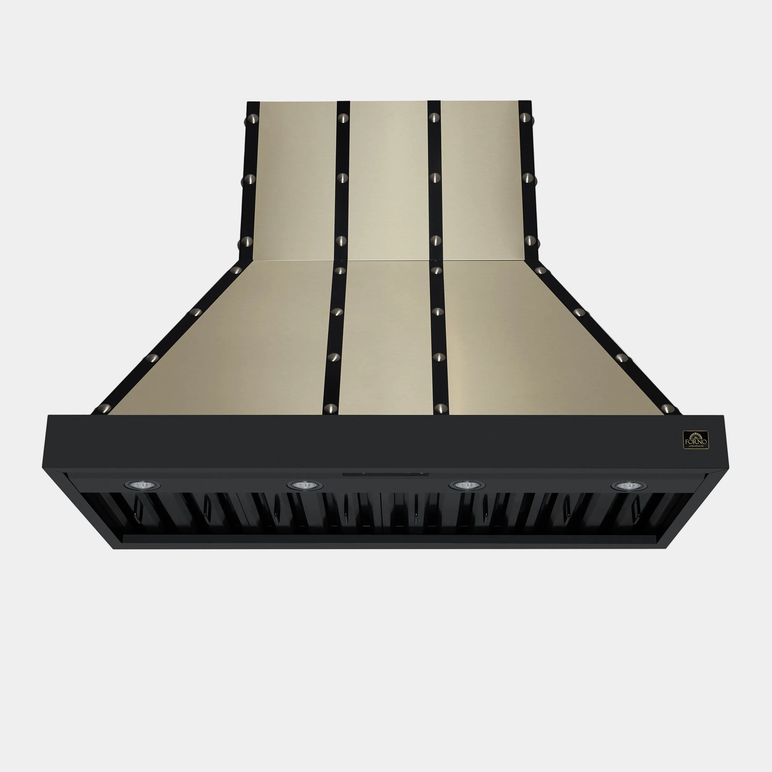 Forno Valente 48 in. 304 CFM White Wall Mount Range Hood with Remote Control | FRHWM5099-48CPBLK