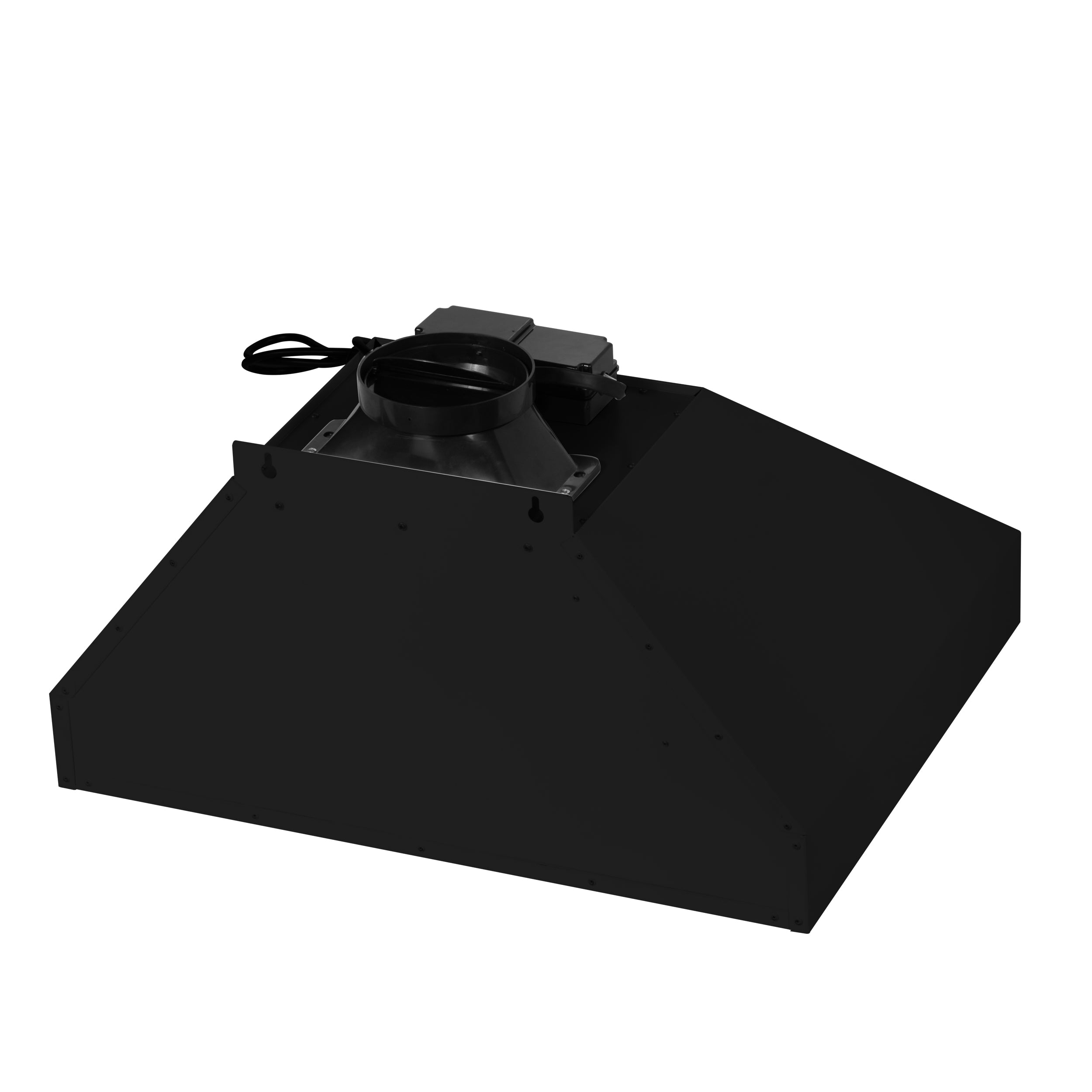 Forno Aria 30 in. 600 CFM Black Convertible Wall Mount Range Hood with Antique Brass Accents | FRHWM5095-30BLK