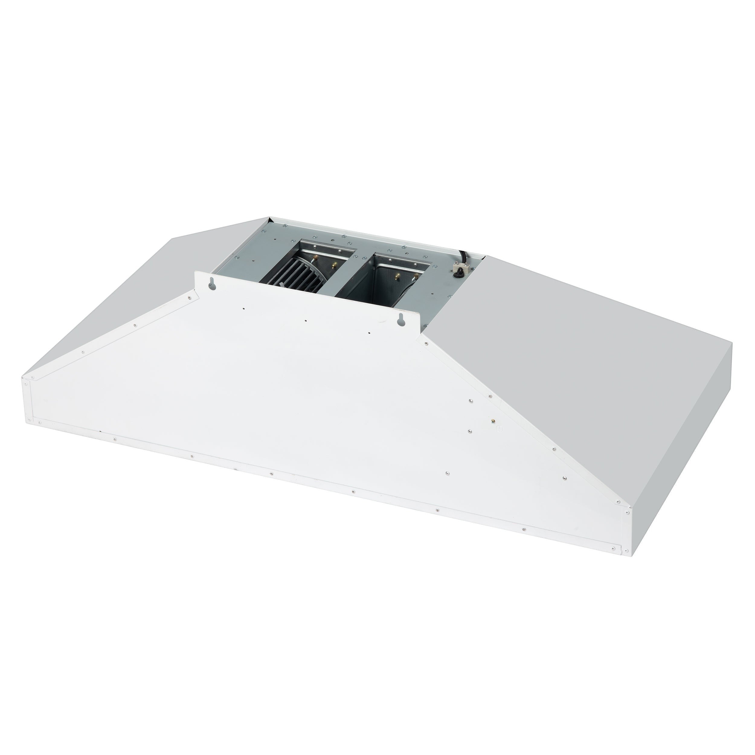 Forno Aria 48 in. 1200 CFM White Wall Mount Range Hood with Antique Brass Accents | FRHWM5095-48WHT