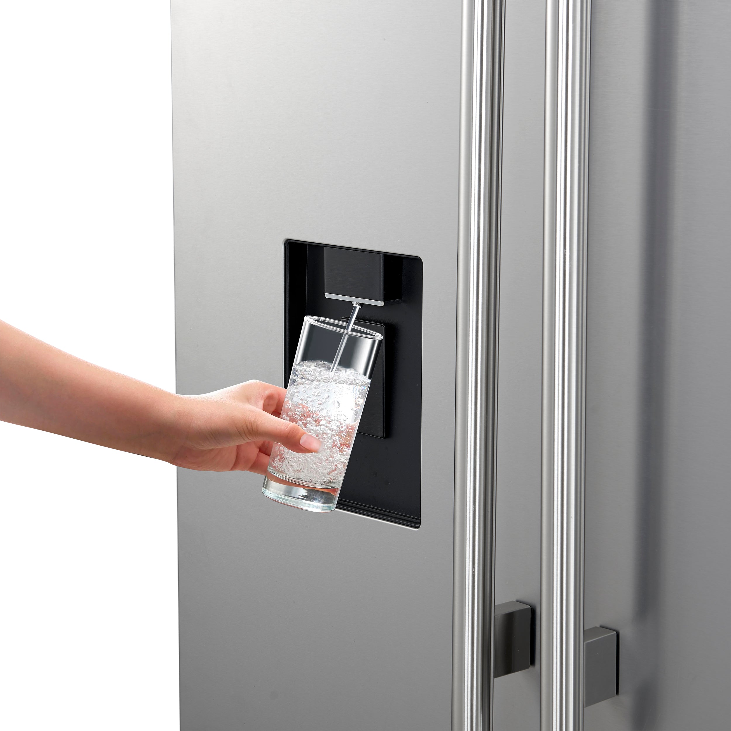 Forno Aosta 36 in. 22.4 cu. ft. Stainless Steel French Door Refrigerator with Water Dispenser and Ice Maker | FFFFD1866-36SB