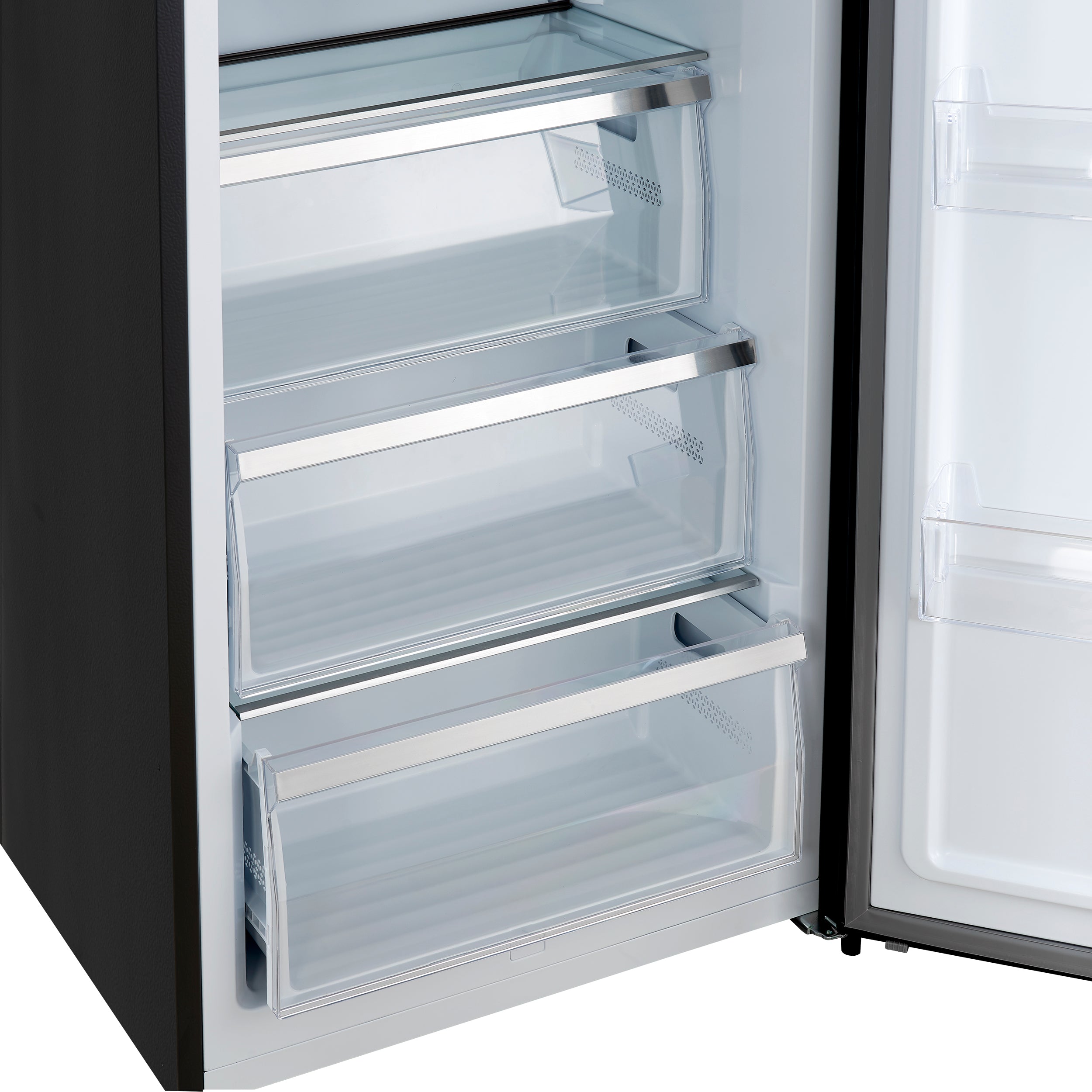 Forno Maderno 28 in. 13.6 cu.ft. Right Swing Black Convertible Refrigerator/Freezer with Antique Brass | FFFFD1722-28BLK-RS