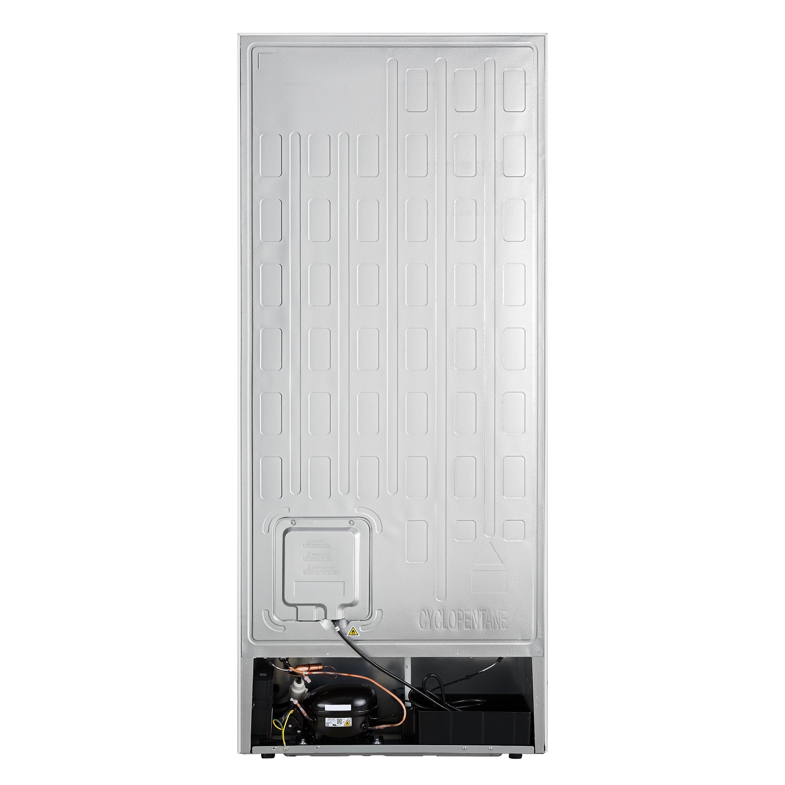 Forno Maderno 32 in. 13.6 cu.ft. Left Swing White Built-In Convertible Refrigerator/Freezer with Antique Brass Handle and Grill Trim | FFFFD1722-32LSG-WHT