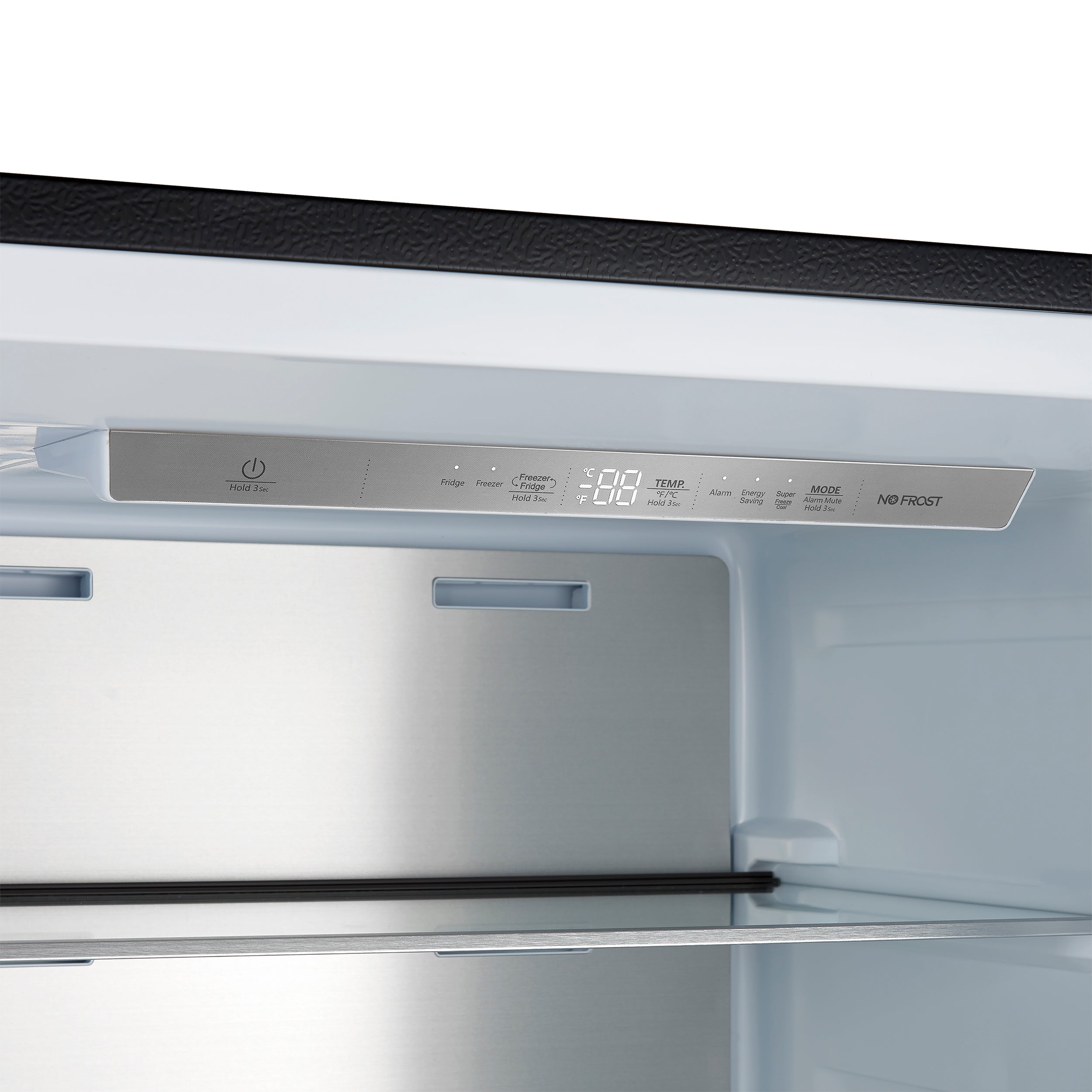 Forno Maderno 28 in. 13.6 cu.ft. Right Swing Black Convertible Refrigerator/Freezer with Antique Brass | FFFFD1722-28BLK-RS