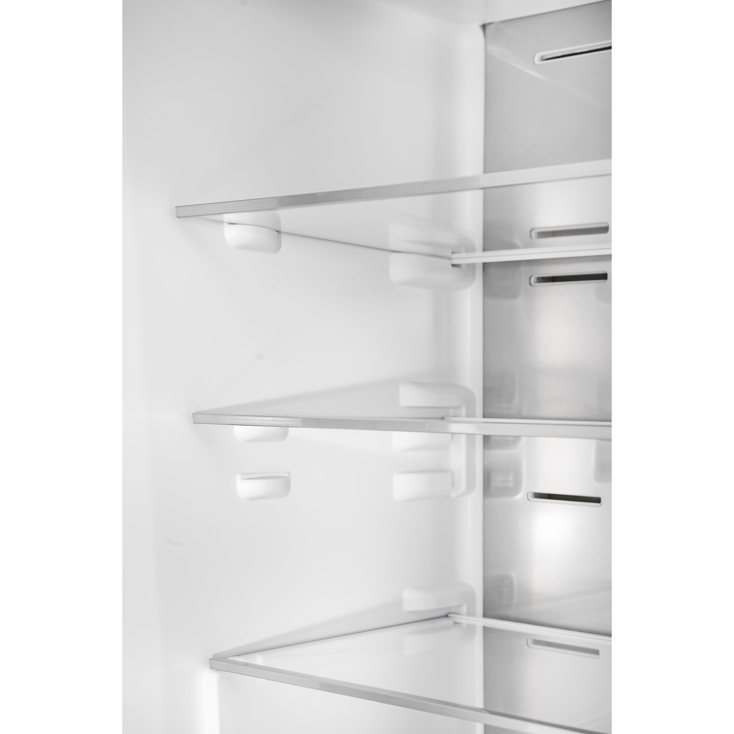 Forno Custodia 48 in. 30.6 cu.ft. Black Refrigerator with Bottom Freezer, Ice Maker and Antique Brass Handles | FFFFD1766-48BLK