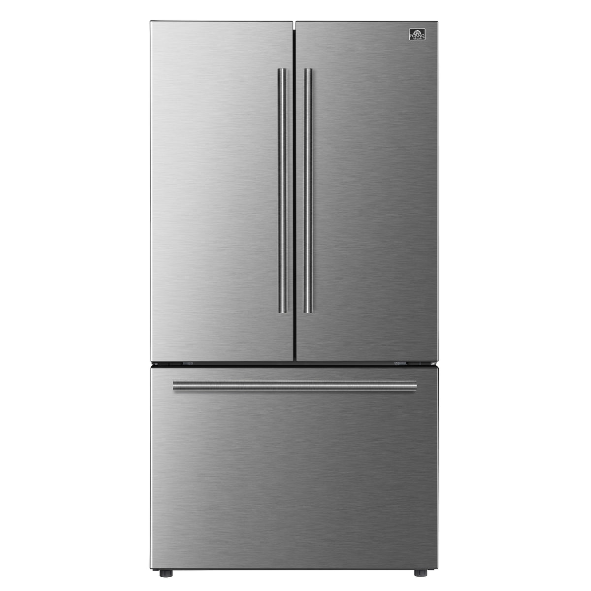 Fiorano 36" French Door Refrigerator in Stainless Steel, 20.2 cf., Ice Maker, Water dispenser, Total No Frost