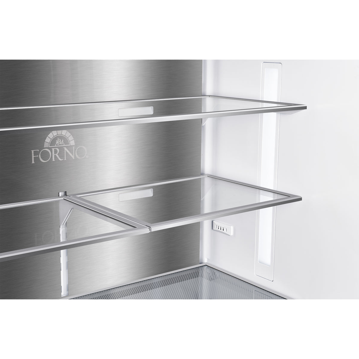 Fiorano 36" French Door Refrigerator in White, 20.2 cf., Ice Maker, Water dispenser, Total No Frost