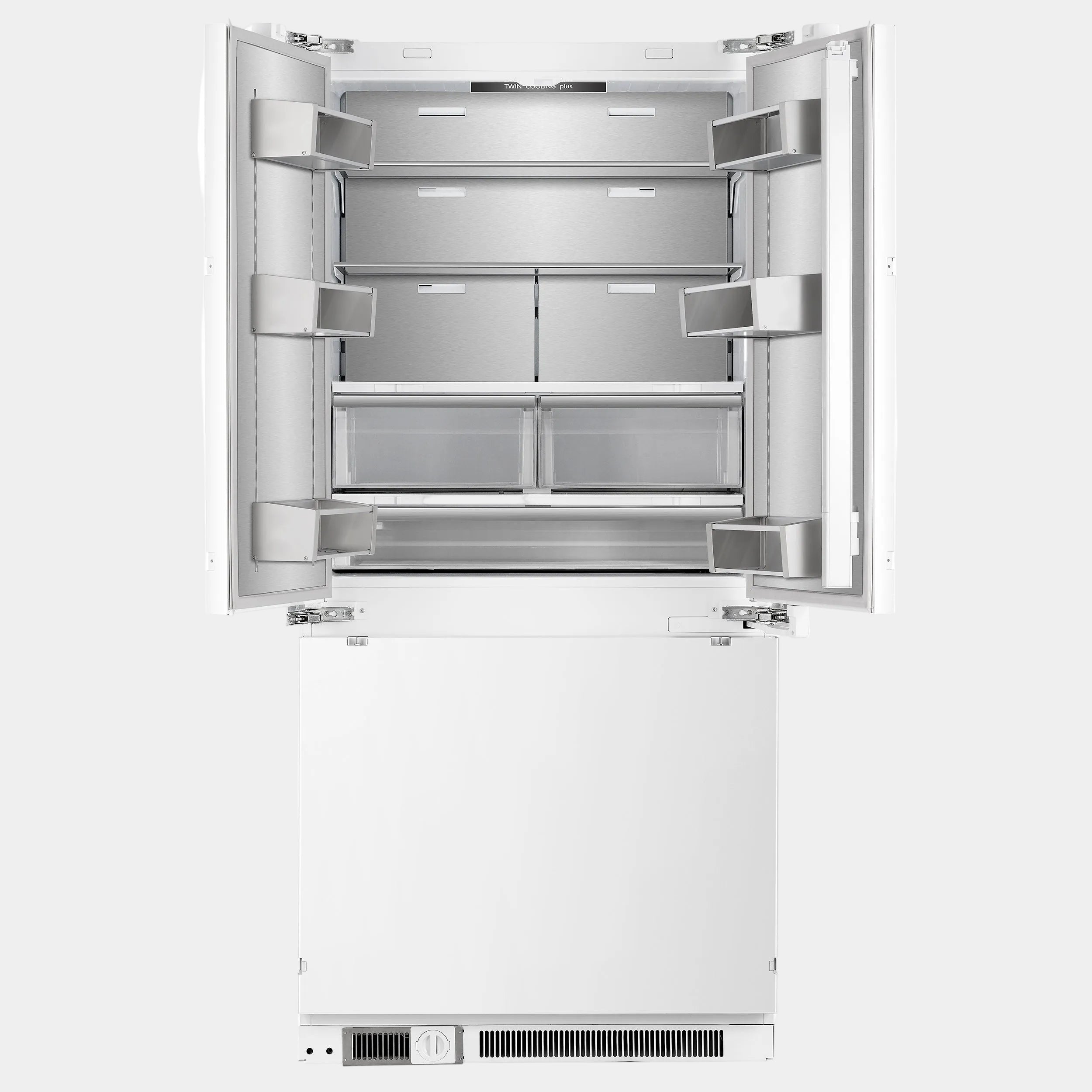 Forno Rivestito 36 in. 15.5 cu. ft. Panel Ready Built-In French Door Refrigerator with Ice Maker | FFRBI1811-36FR