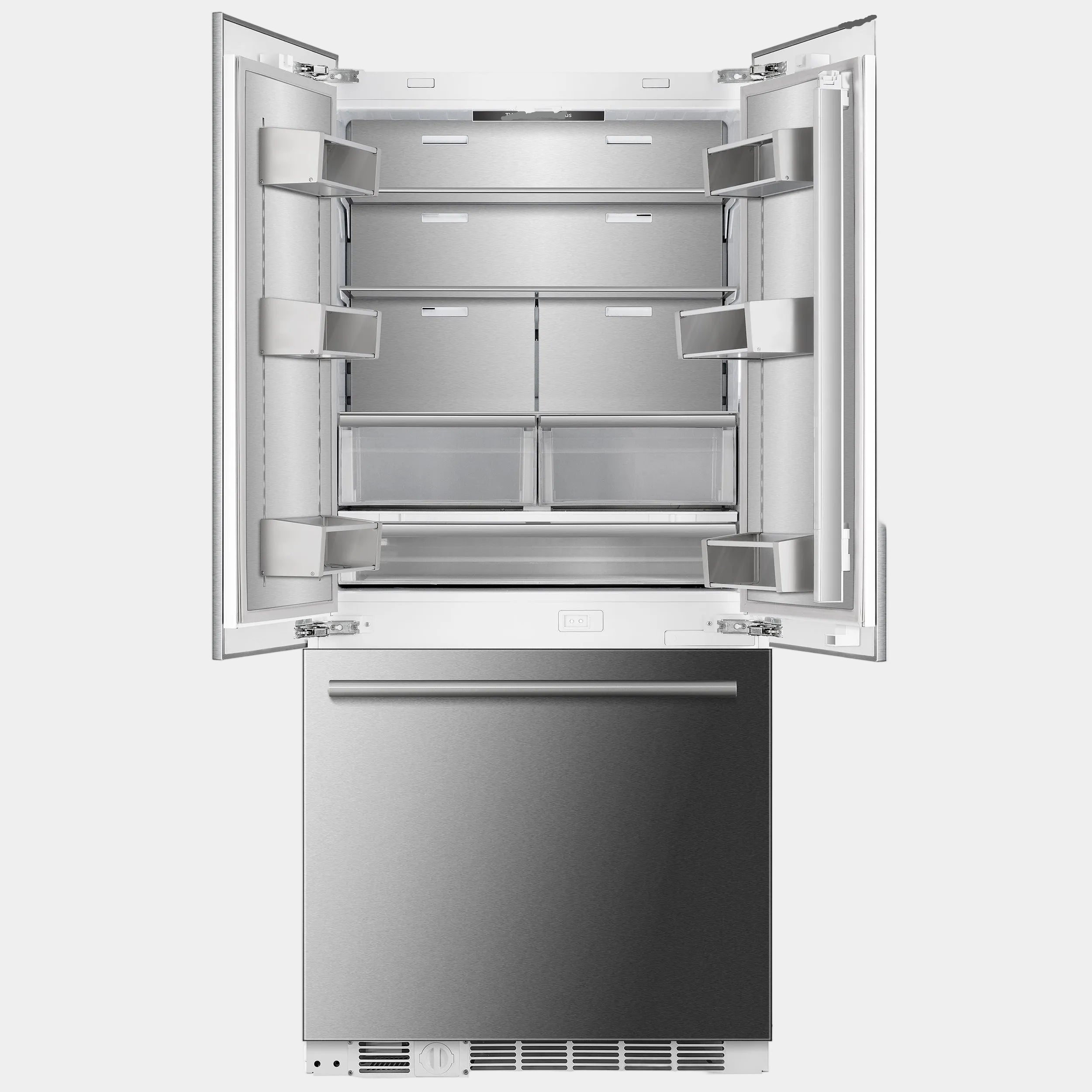 Forno Rivestito 36 in. 15.5 cu. ft. Stainless Steel Built-In French Door Refrigerator with Ice Maker | FFRBI1811-36