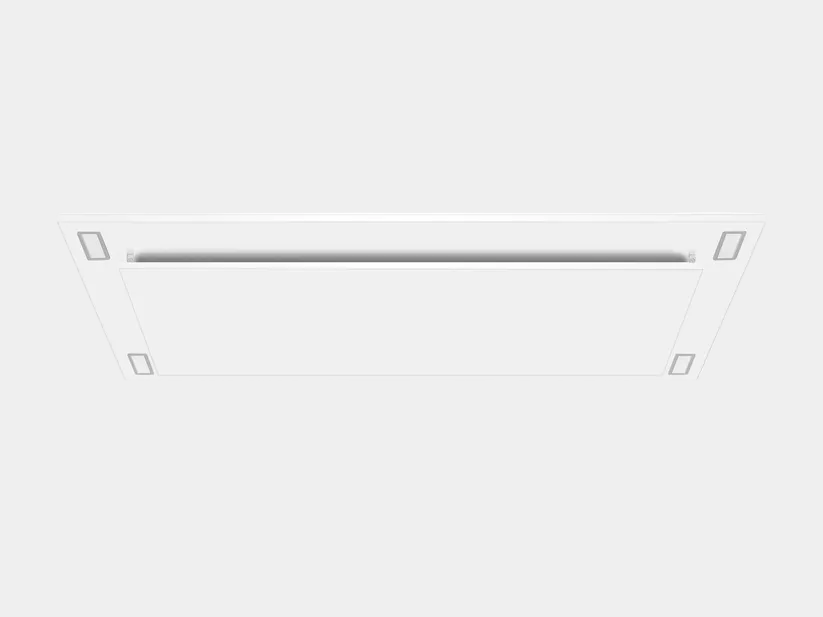 VICTORY Sunset 600 CFM White Flush Ceiling Mount Range Hood | SUNSET-WH