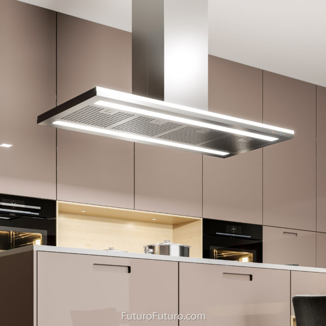 Futuro Streamline 48 in. 940 CFM Stainless Steel Island Mount Range Hood