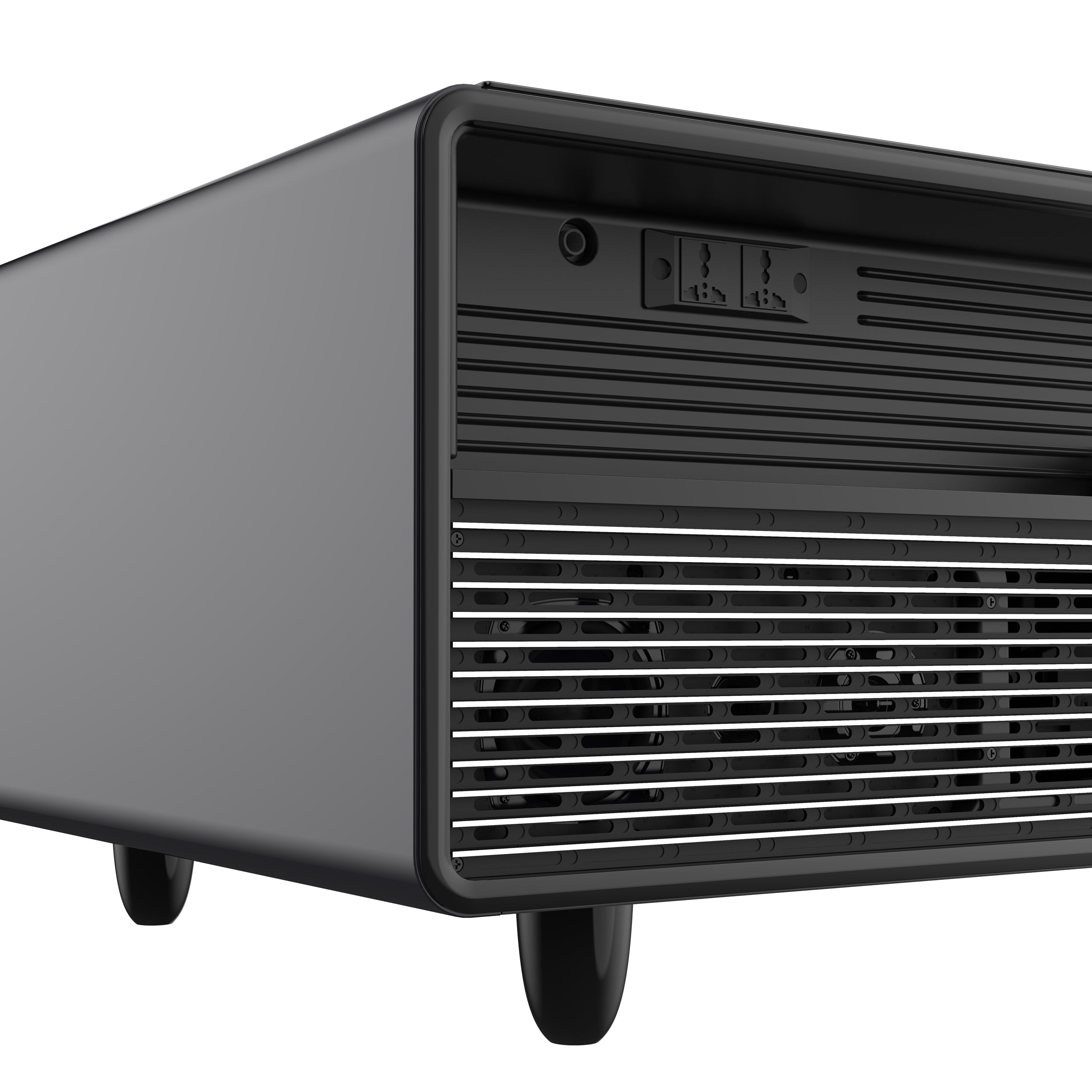 Forno Evoluto Tavolo 51-Inch Black Smart Coffee Table – Dual Refrigerator Drawers, Bluetooth 5.0 Audio, Wireless Charging & RGB Ambient Light