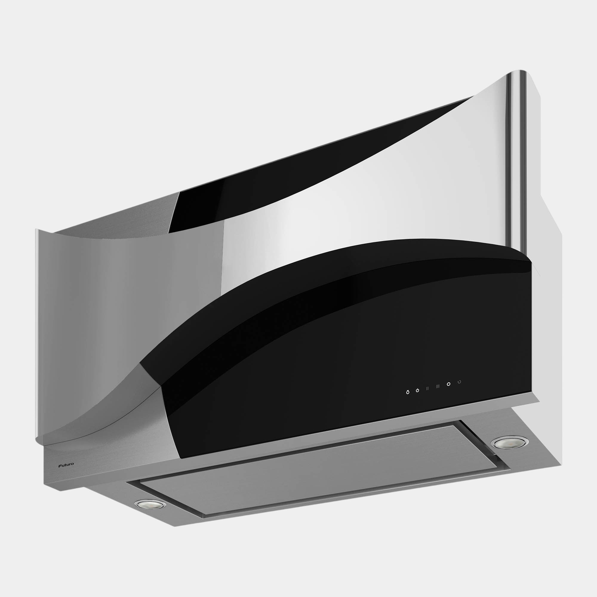 Futuro Aesthetics 36 in. 940 CFM Black Wall Mount Range Hood | WL36AESTHETICS-BLK