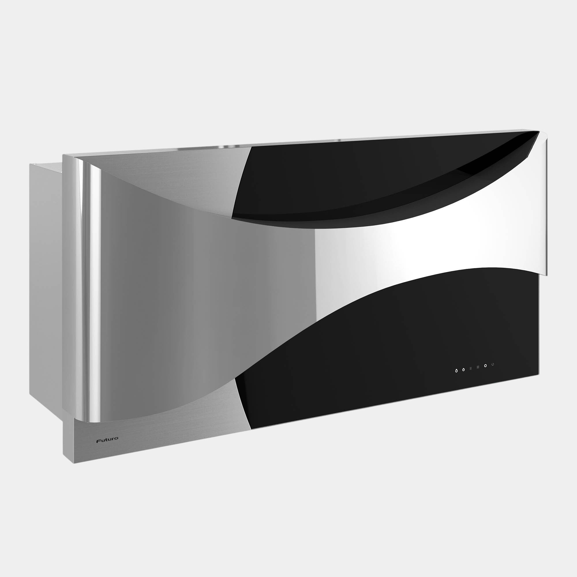 Futuro Aesthetics 36 in. 940 CFM Black Wall Mount Range Hood | WL36AESTHETICS-BLK