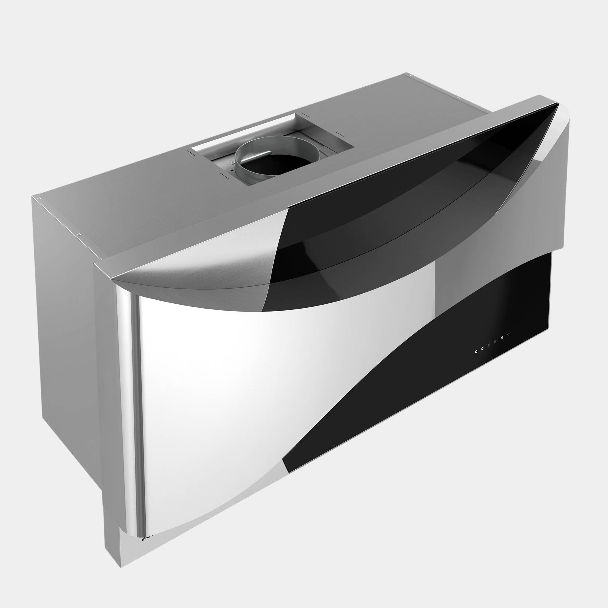 Futuro Aesthetics 36 in. 940 CFM Black Wall Mount Range Hood | WL36AESTHETICS-BLK