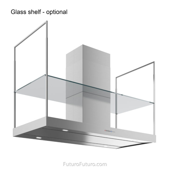 Futuro Europe 48 in. 940 CFM Stainless Steel Island Mount Range Hood