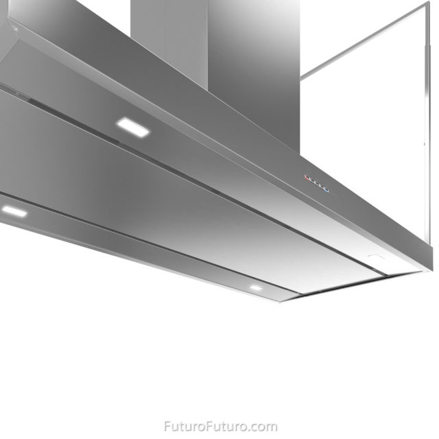 Futuro Europe 48 in. 940 CFM Stainless Steel Island Mount Range Hood