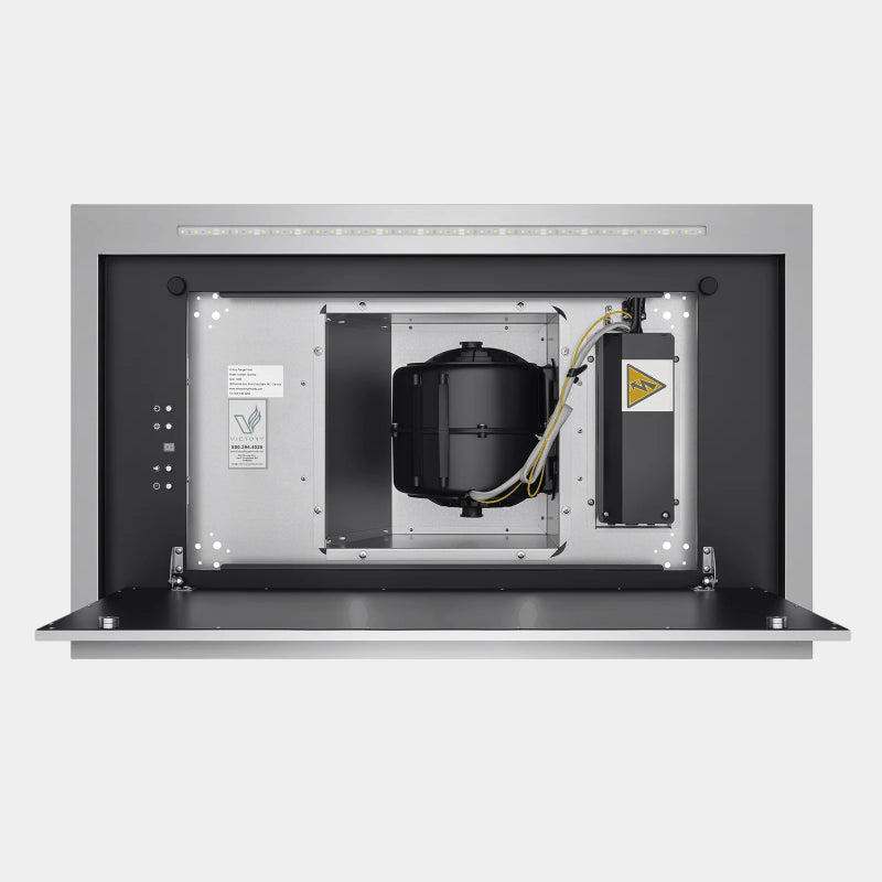 VICTORY Sunrise 600 CFM Stainless Steel Ceiling Mount Range Hood with Remote | SUNRISE