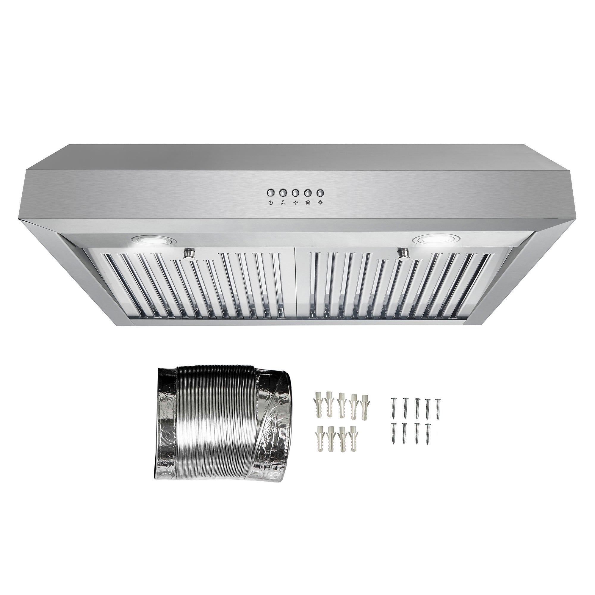 Cosmo Haven 48 in. 500 CFM Stainless Steel Under-Cabinet Range Hood | COS-QB48