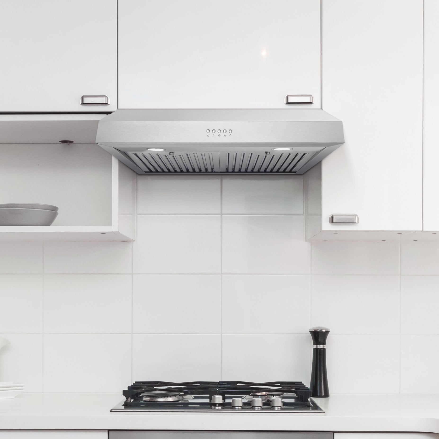 Cosmo Haven 48 in. 500 CFM Stainless Steel Under-Cabinet Range Hood | COS-QB48