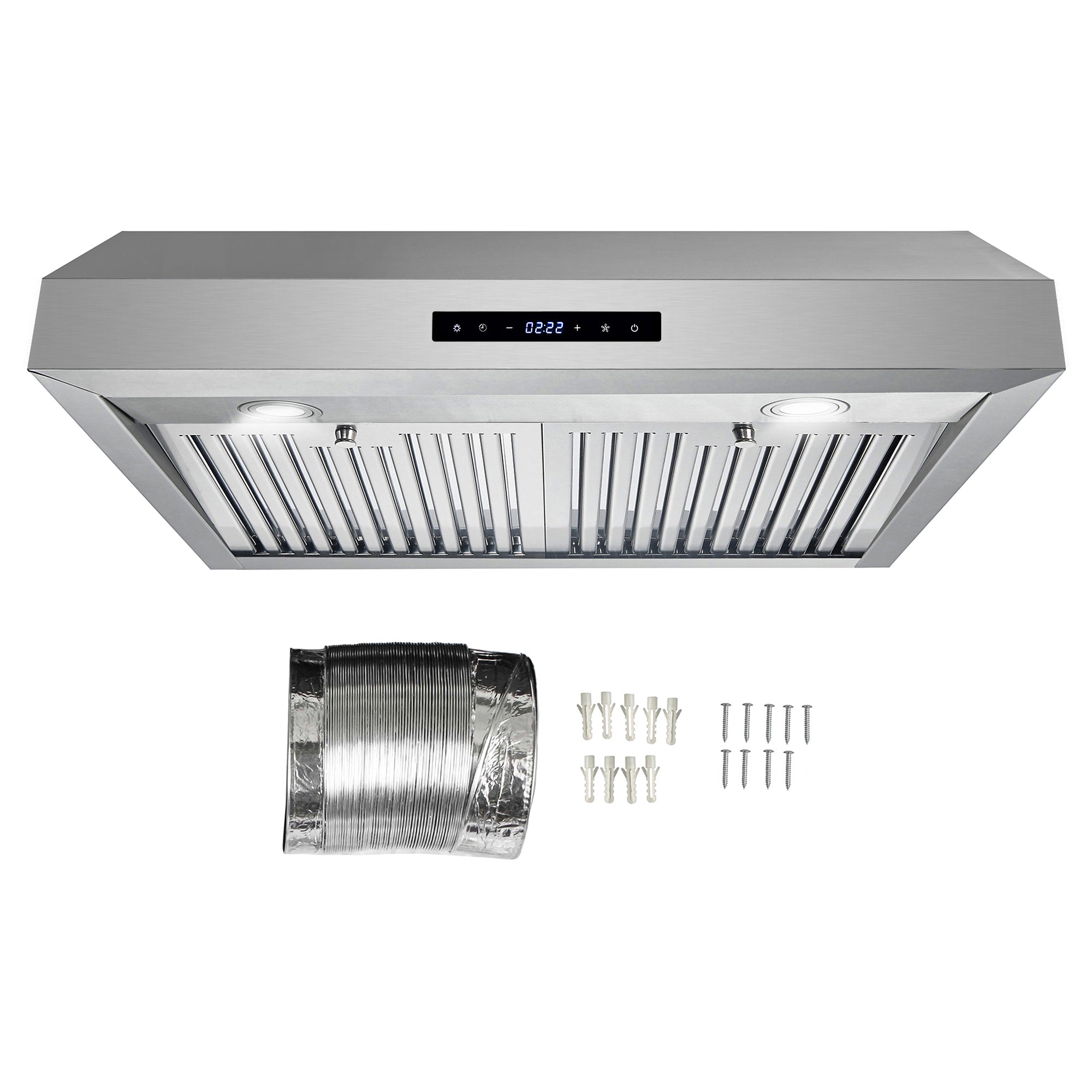 Cosmo Haven 30 in. 380 CFM Stainless Steel Under-Cabinet Range Hood, Touch Controls | UMC30